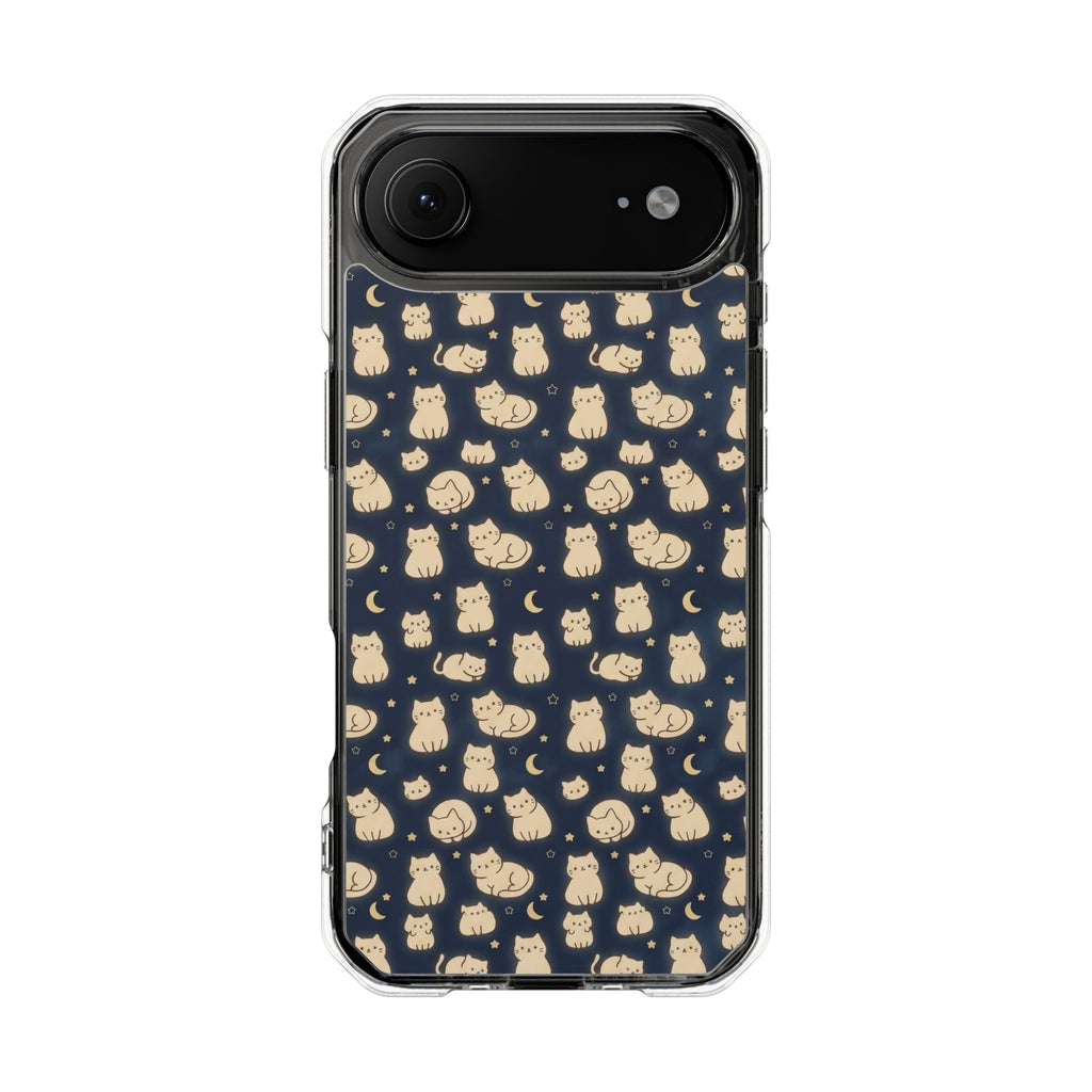 Glowy Cat Clear Impact Cases