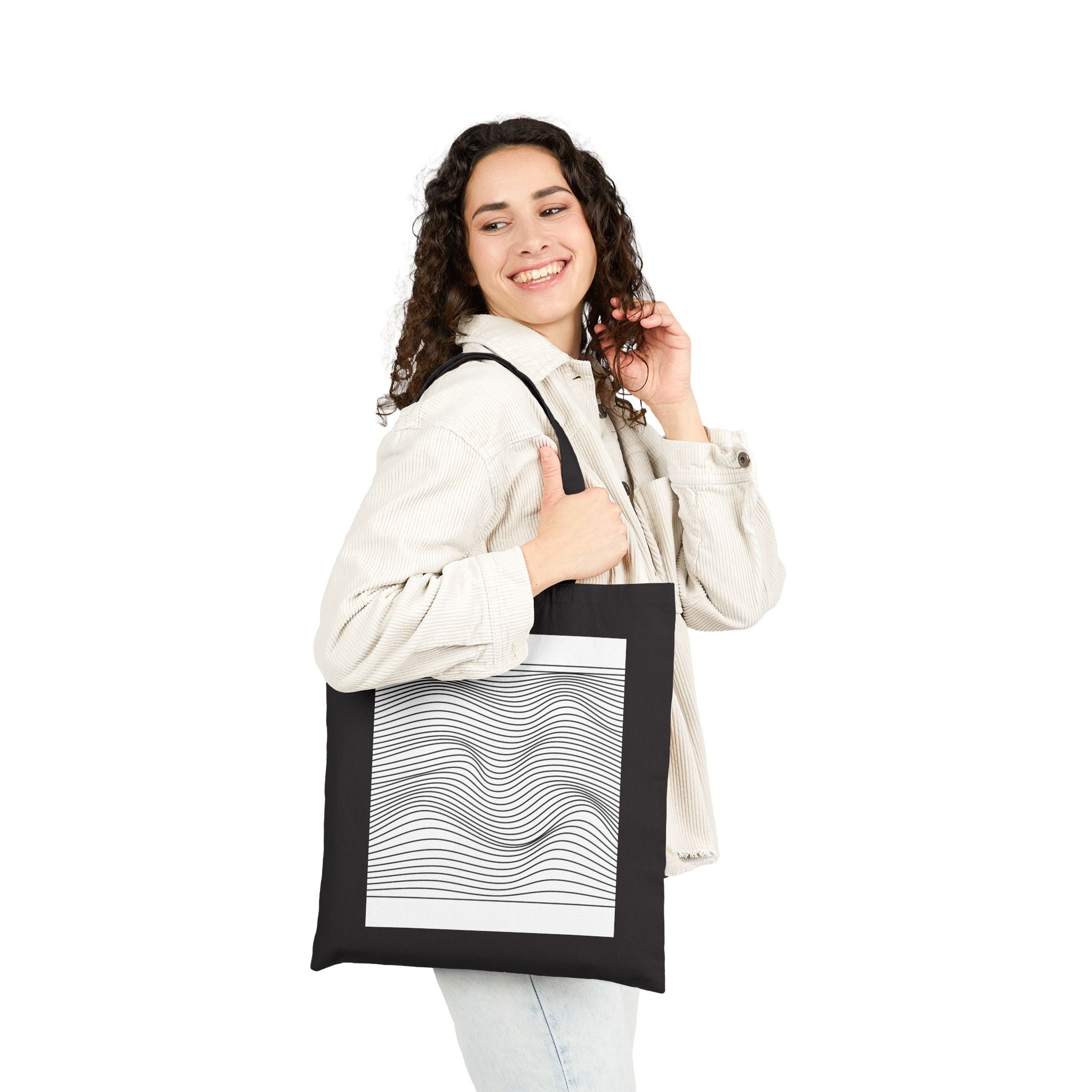 Illusion Cotton Canvas Tote Bag