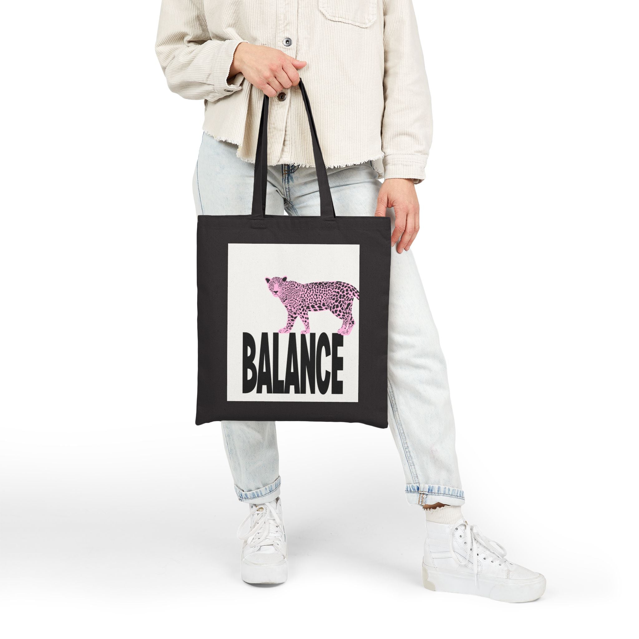 Pink Panther Cotton Canvas Tote Bag