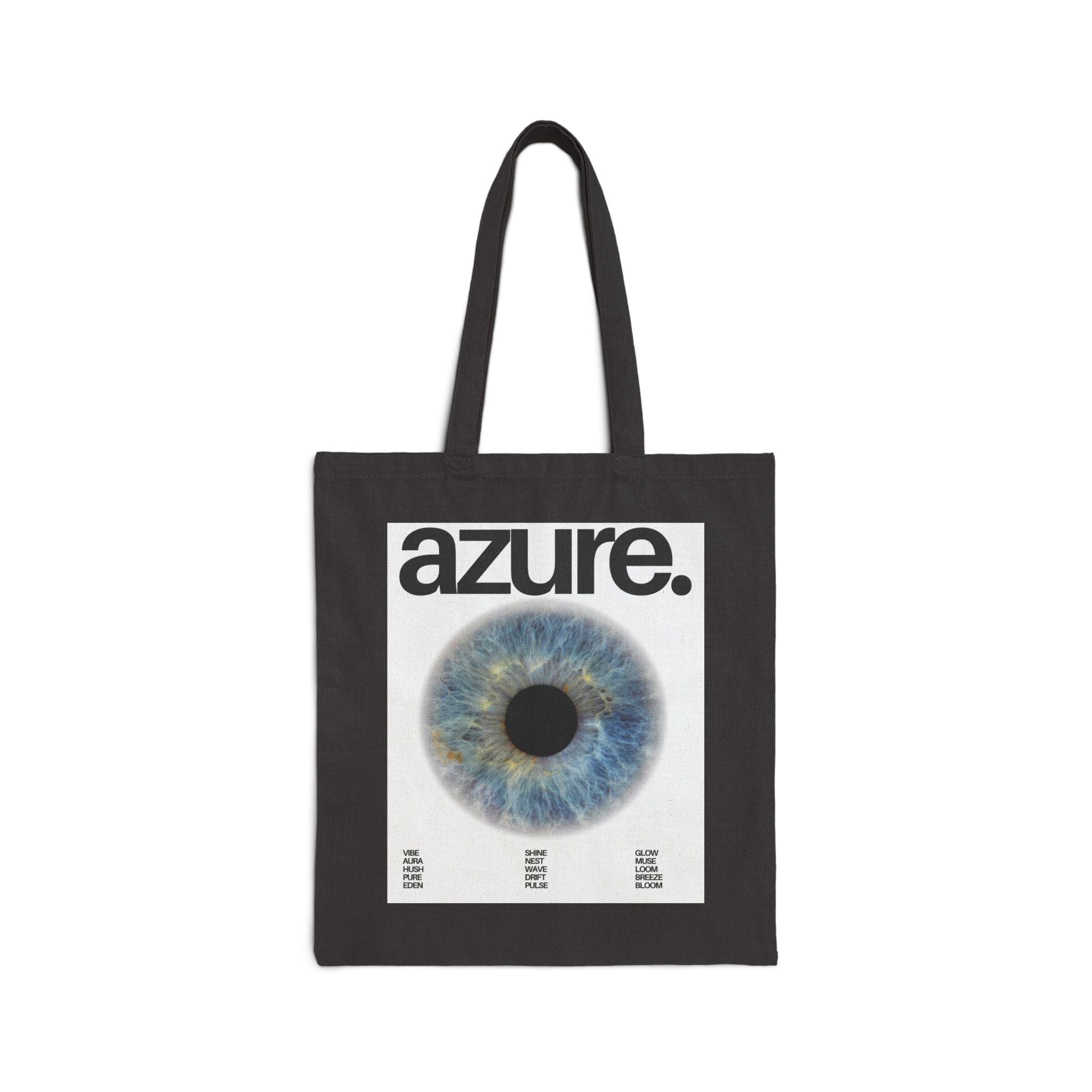 Azure Cotton Canvas Tote Bag