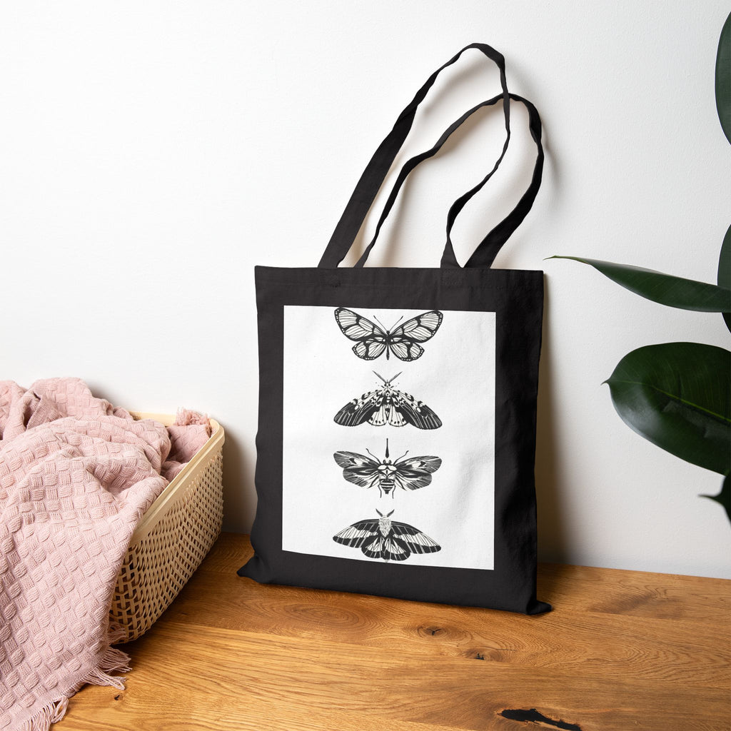 Vintage Wings Cotton Canvas Tote Bag