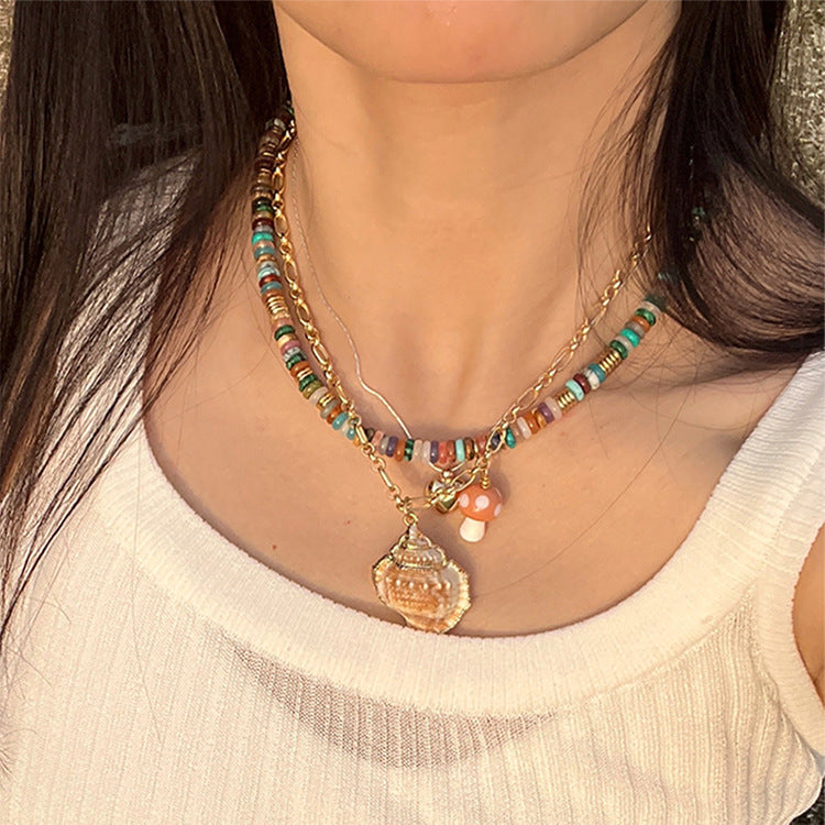 Natural Stone Special-interest Design Light Clavicle Chain