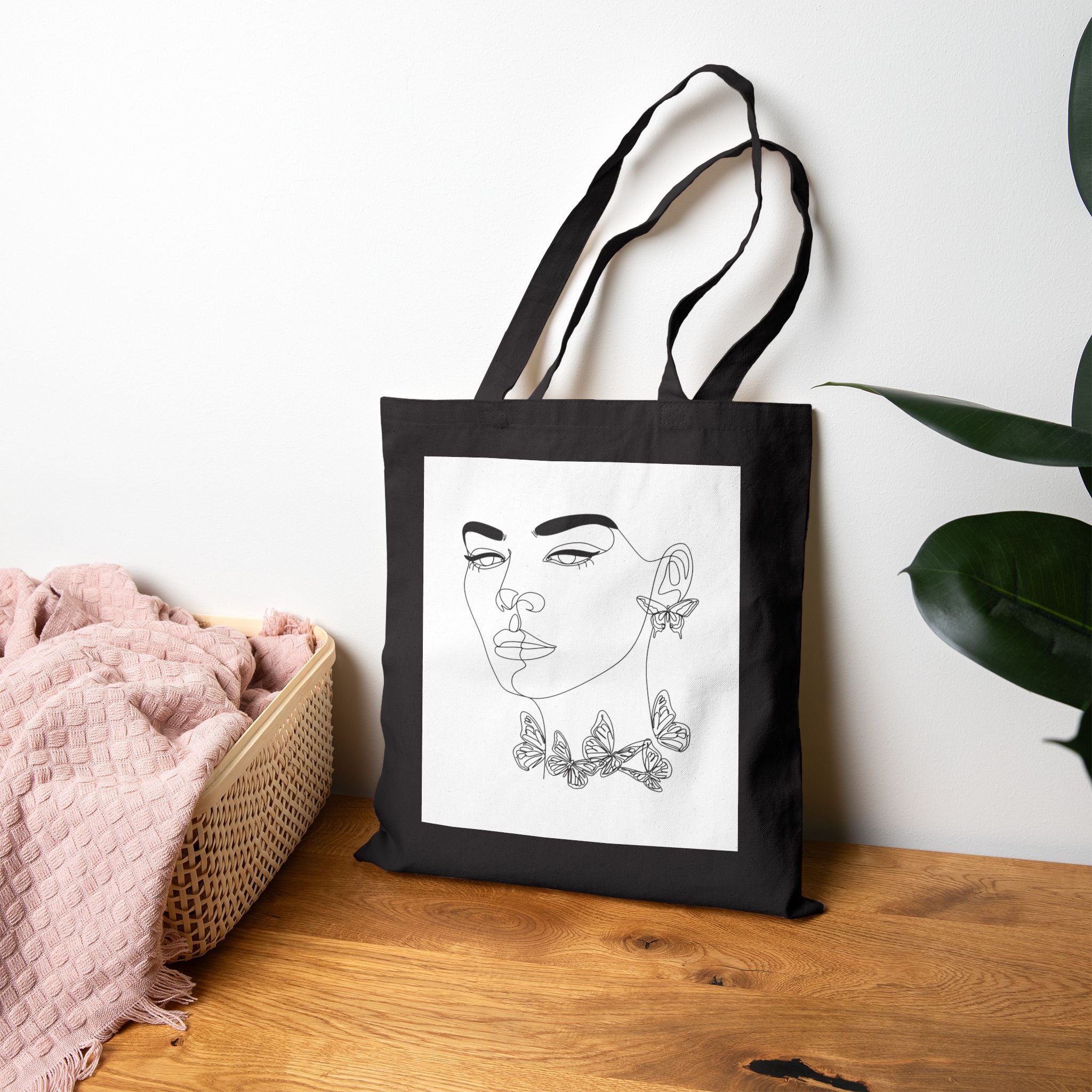Flower Stories Cotton Canvas Tote Bag