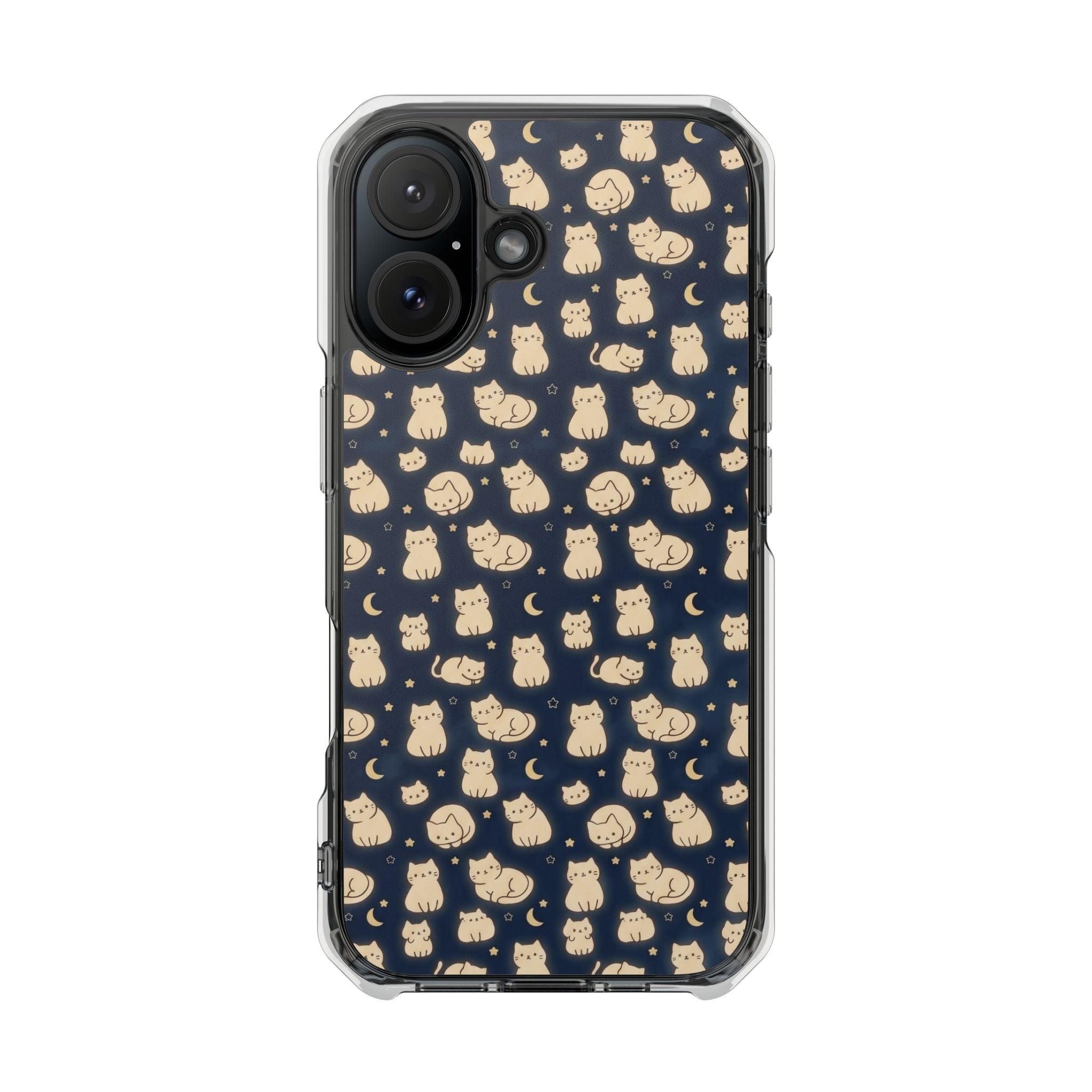 Glowy Cat Clear Impact Cases