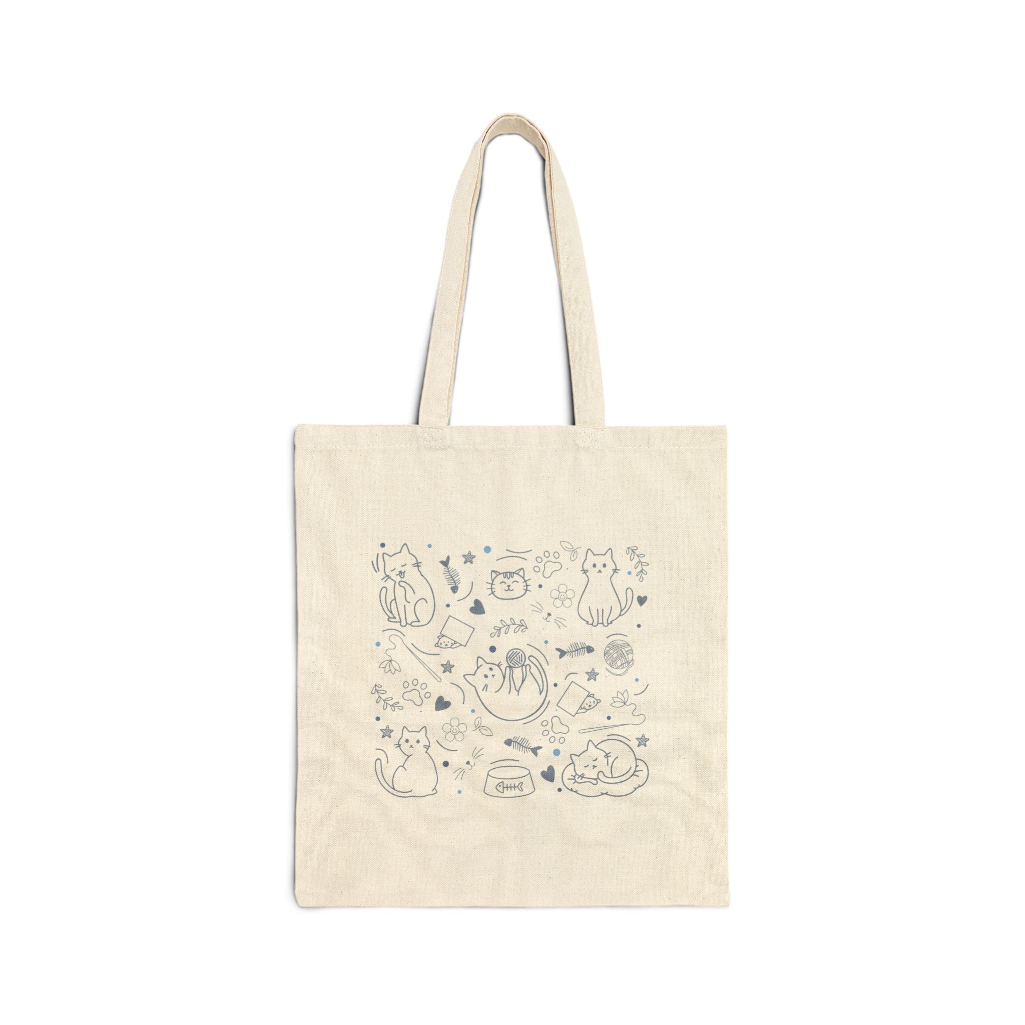 Paw-some Cotton Canvas Tote Bag