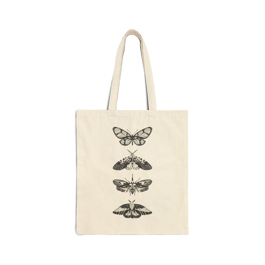 Vintage Wings Cotton Canvas Tote Bag