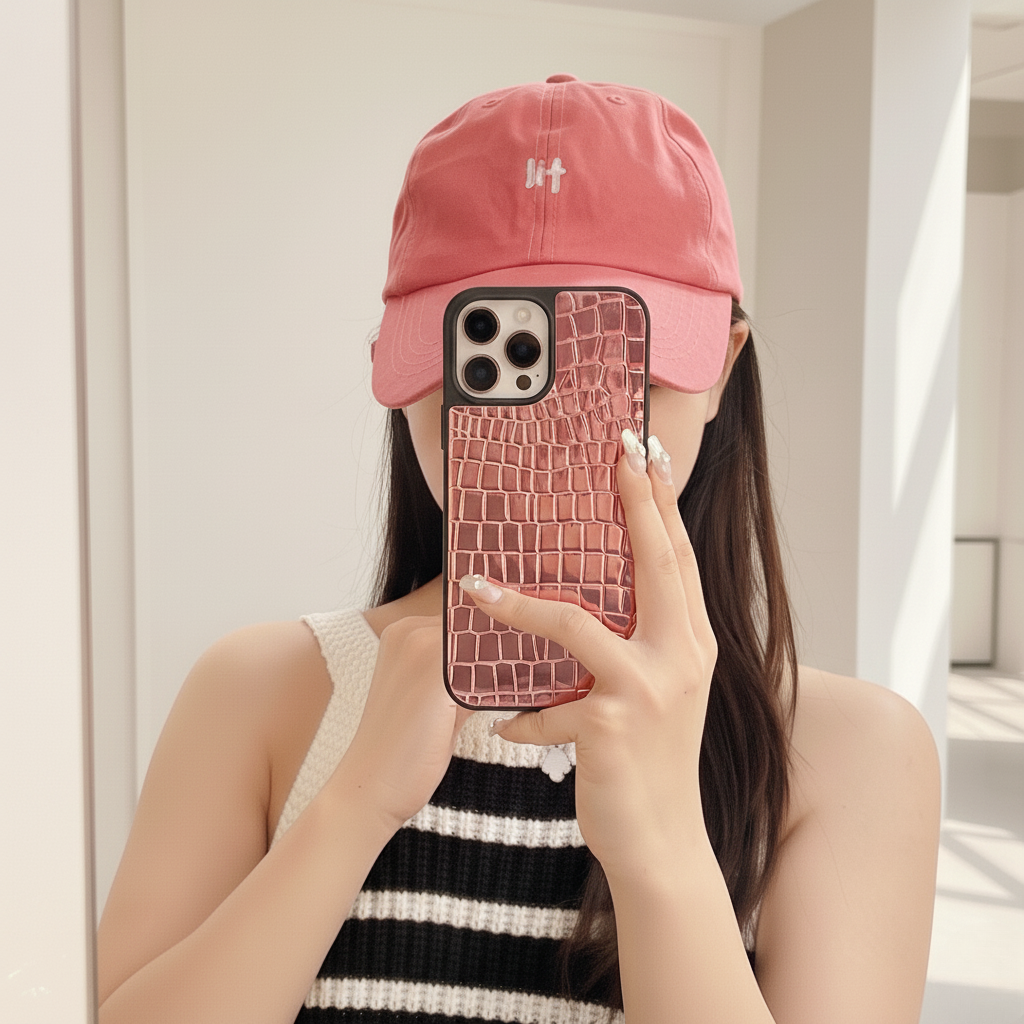 Prestige Noir Case Drop-resistant All-inclusive iPhone Case / Croc series