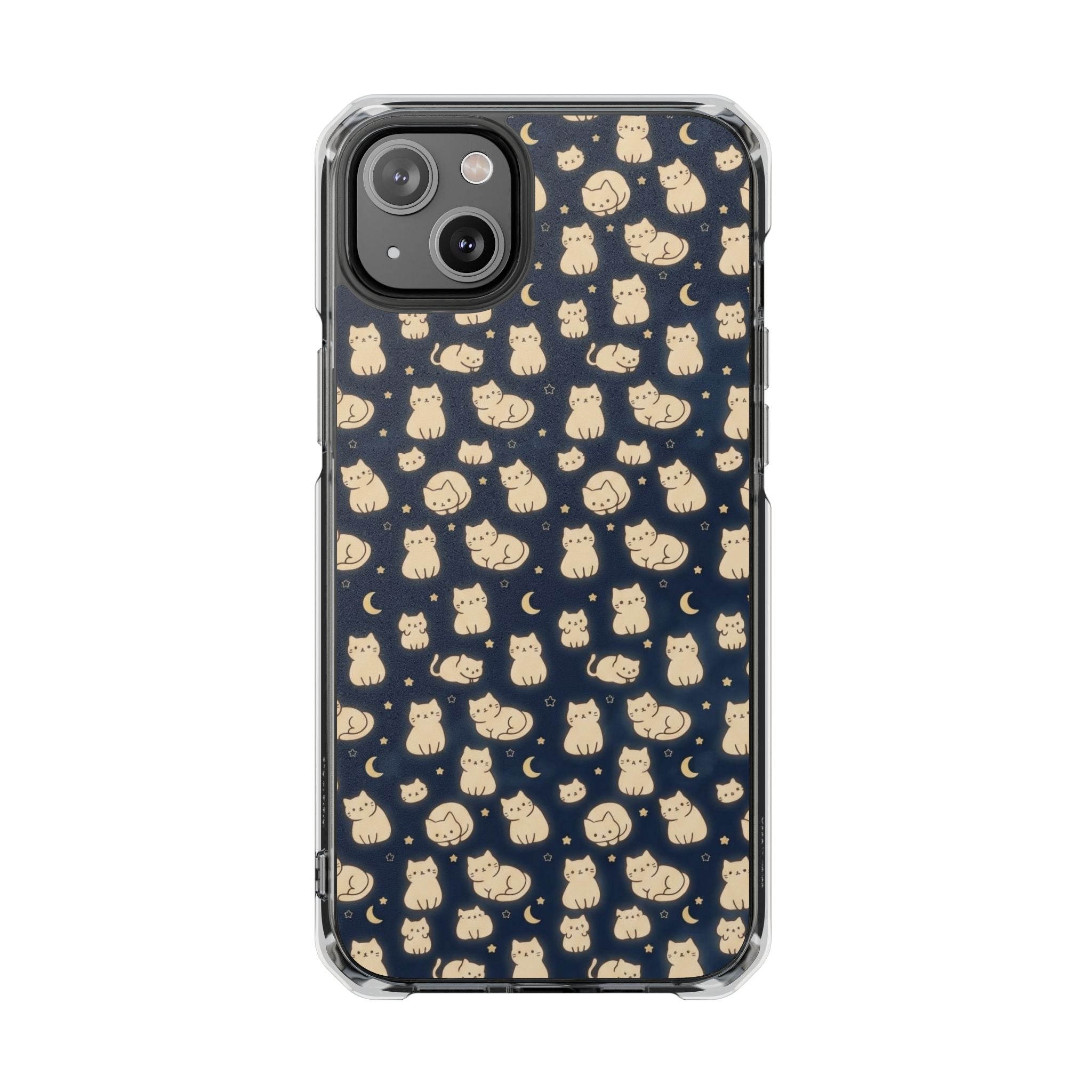 Glowy Cat Clear Impact Cases