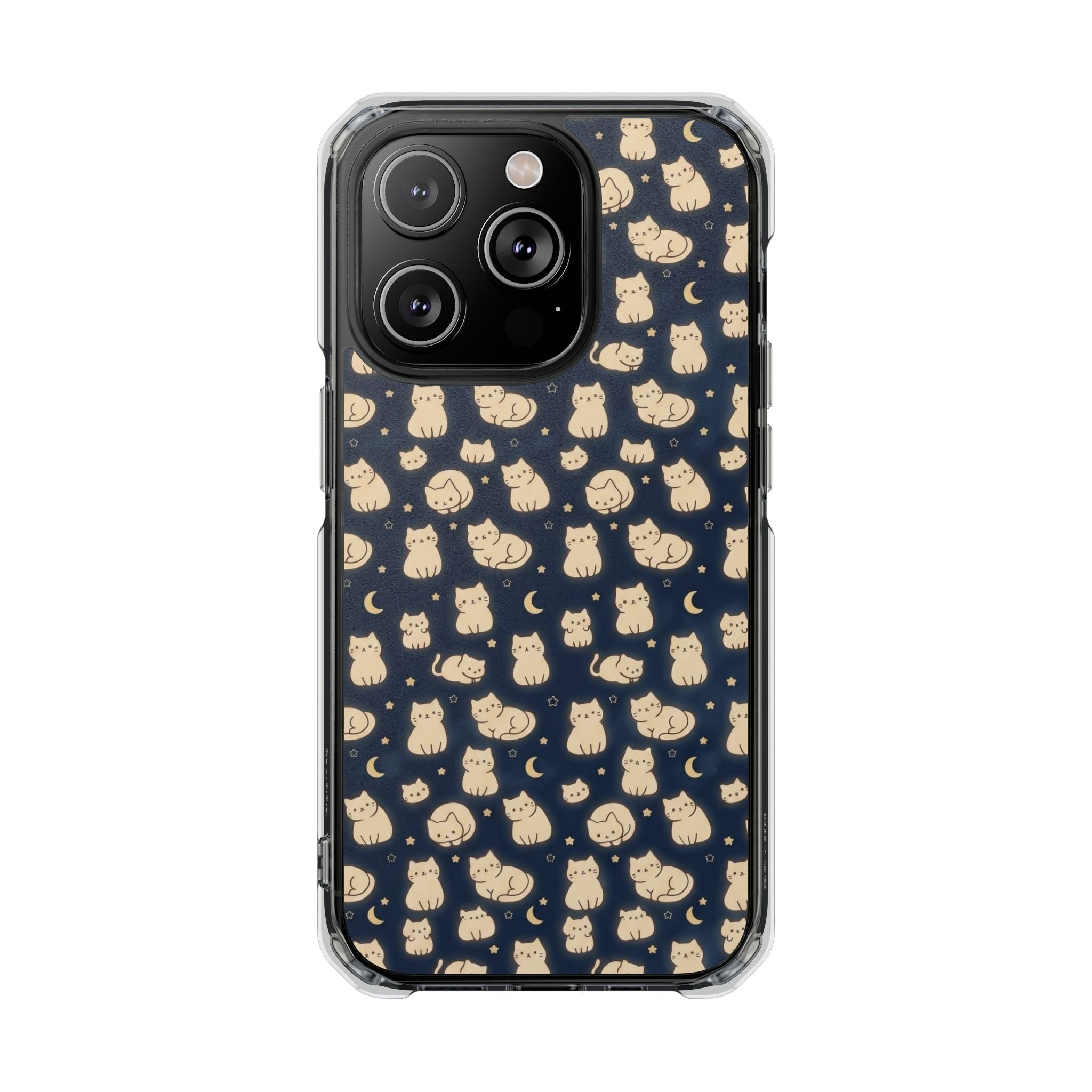 Glowy Cat Clear Impact Cases