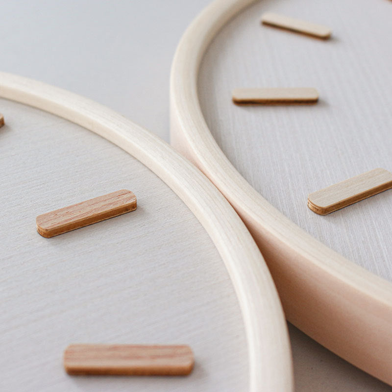 Nordic Serenity Natural Wooden Wall Clock