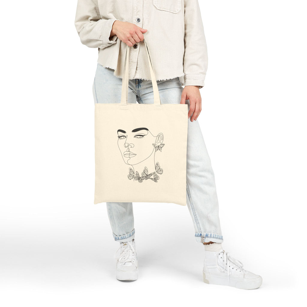 Flower Stories Cotton Canvas Tote Bag