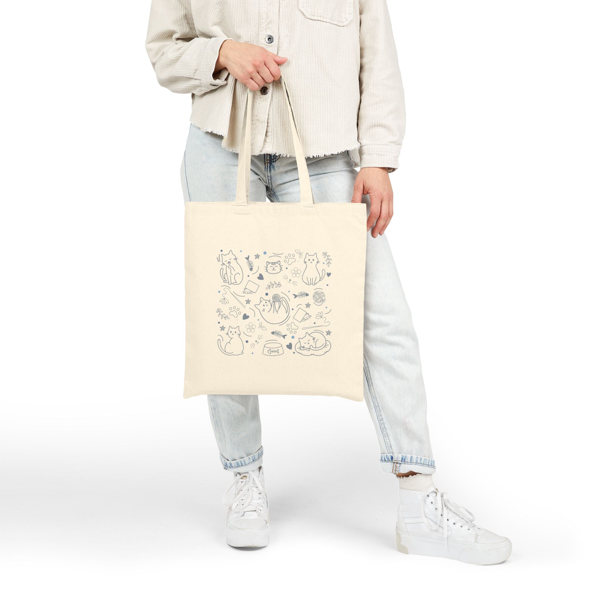 Paw-some Cotton Canvas Tote Bag
