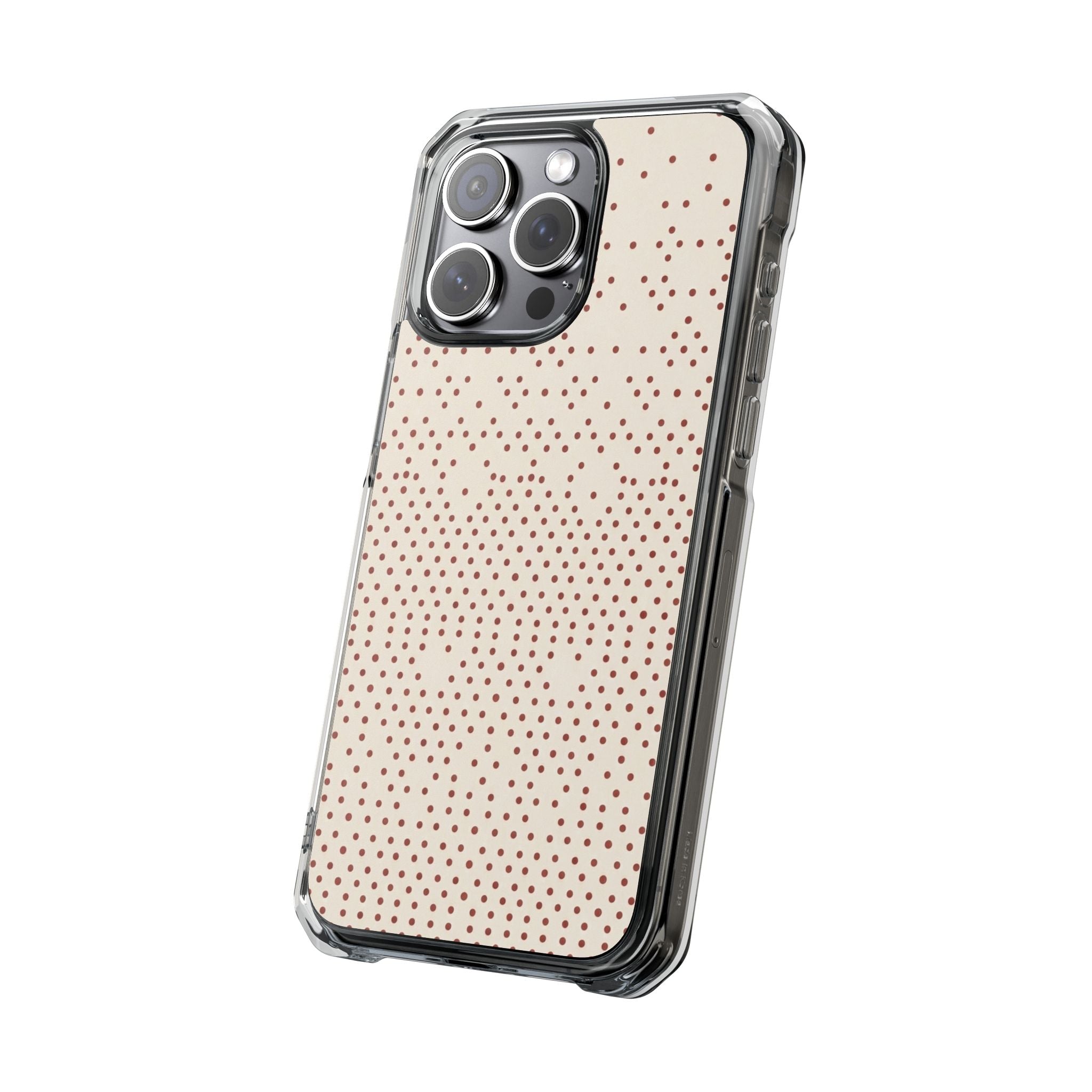 Cinnamon Dots Clear Impact Cases