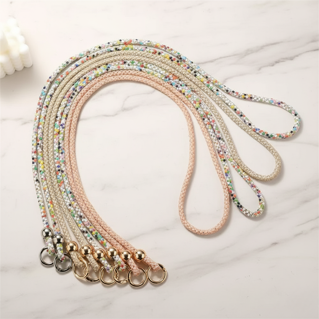 AuraBeads Rhinestones Crossbody Phone Strap