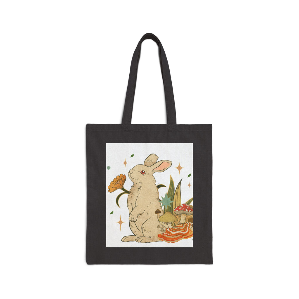 Mystic Bunny Cotton Canvas Tote Bag