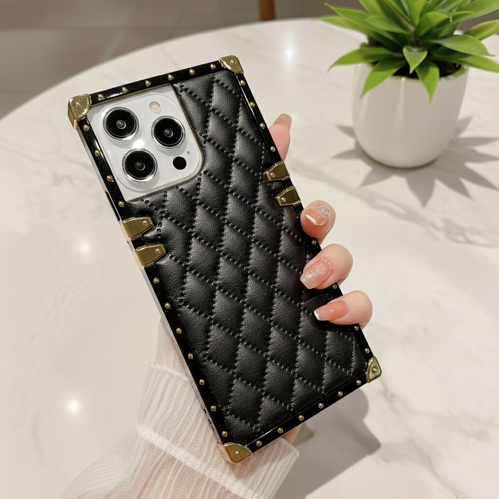 Luxe Square Quilt IPhone Case