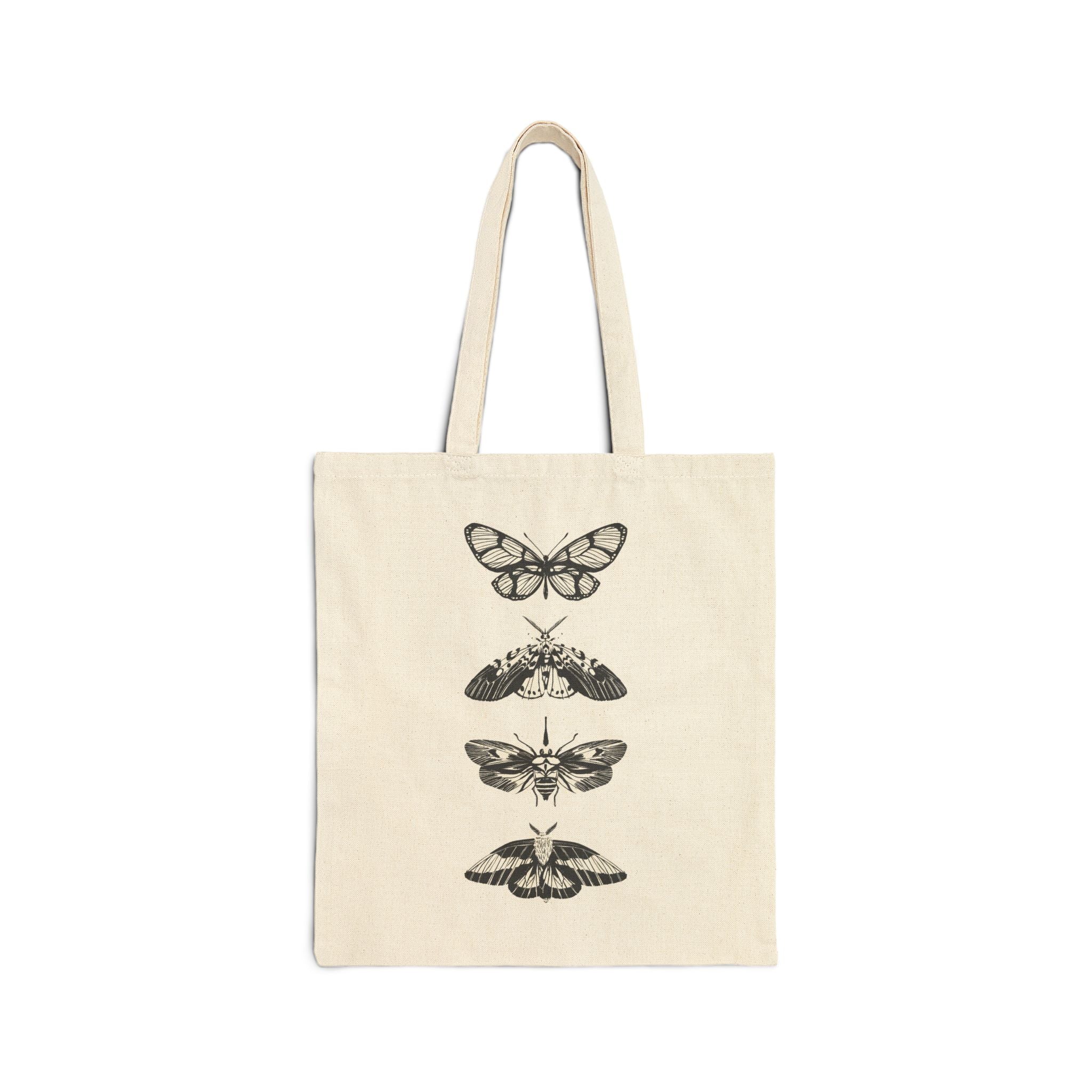 Vintage Wings Cotton Canvas Tote Bag