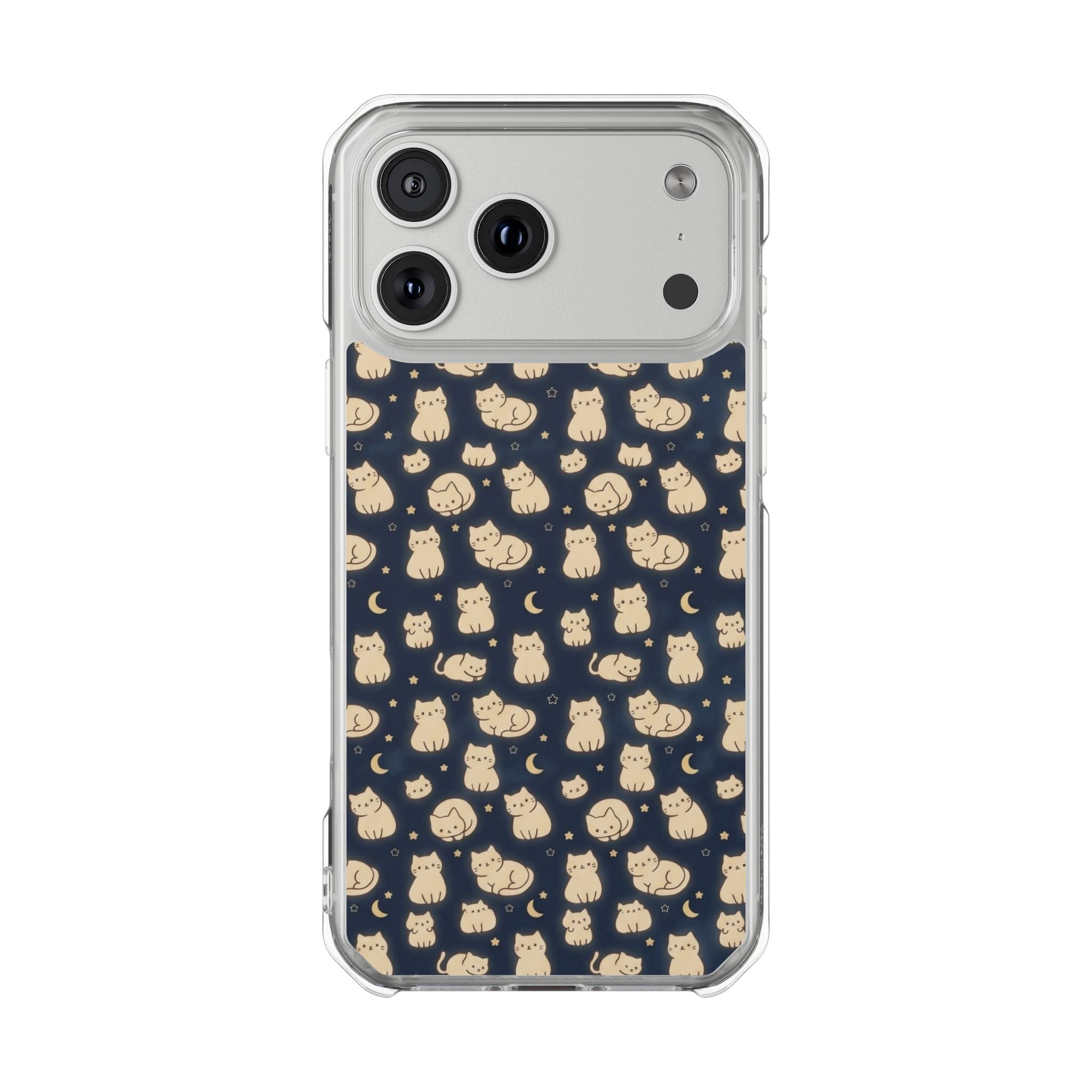 Glowy Cat Clear Impact Cases