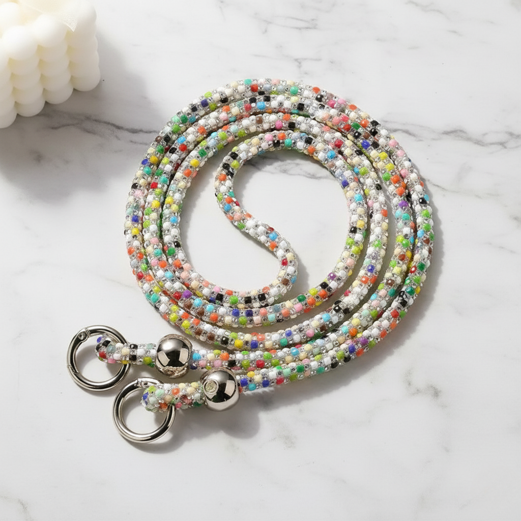 AuraBeads Rhinestones Crossbody Phone Strap