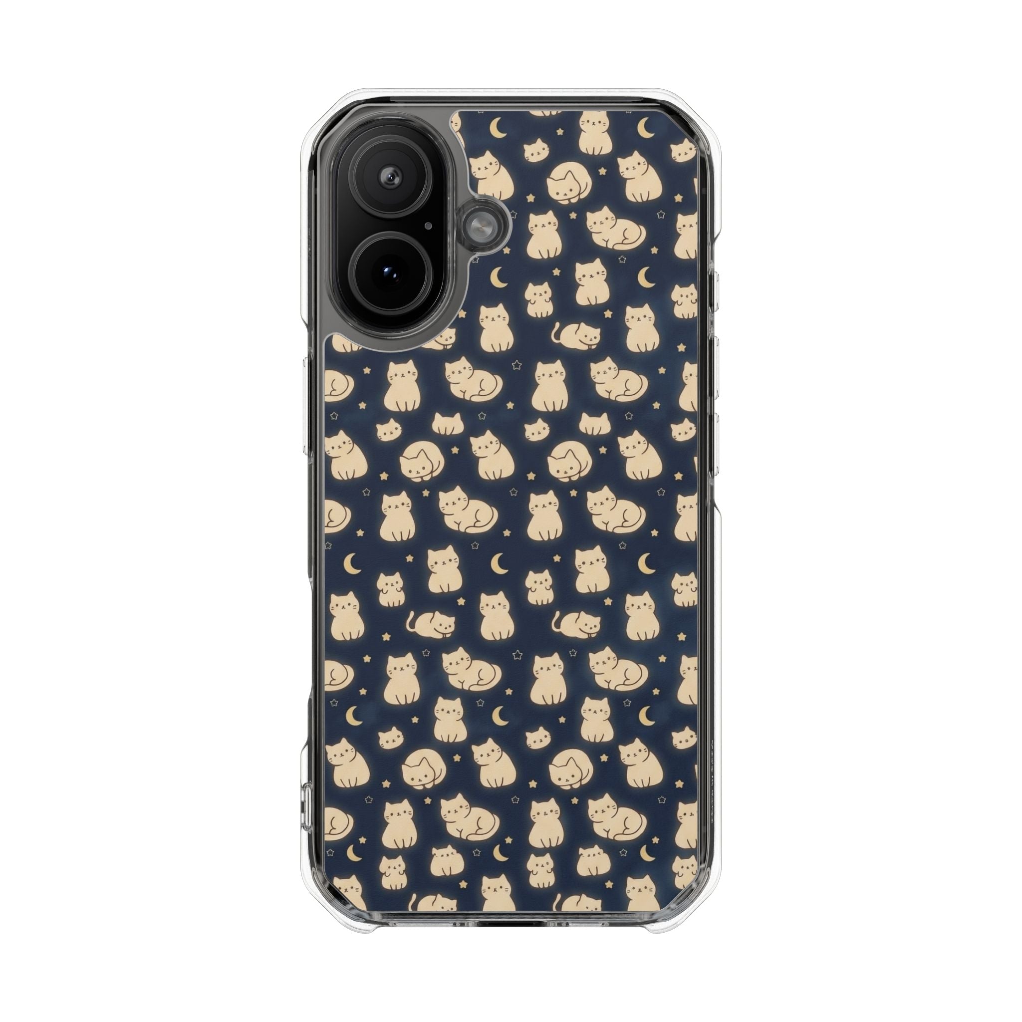 Glowy Cat Clear Impact Cases