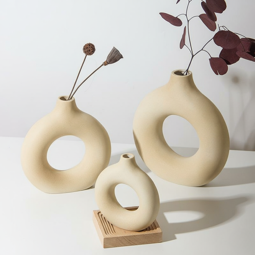 Eterna Loop Minimalist Decorative Vase