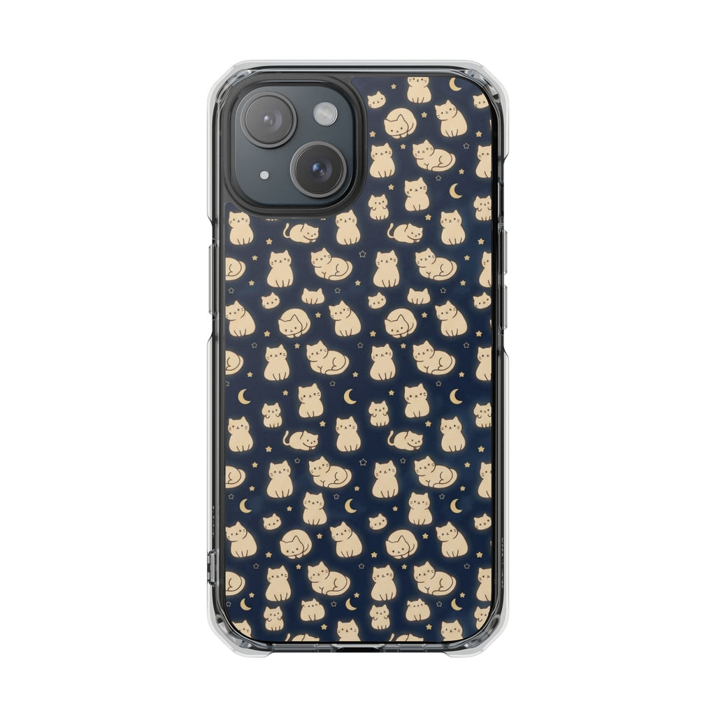 Glowy Cat Clear Impact Cases
