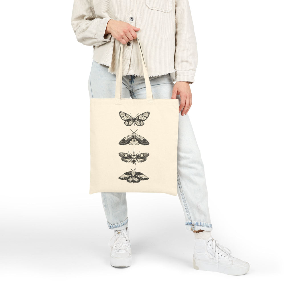 Vintage Wings Cotton Canvas Tote Bag