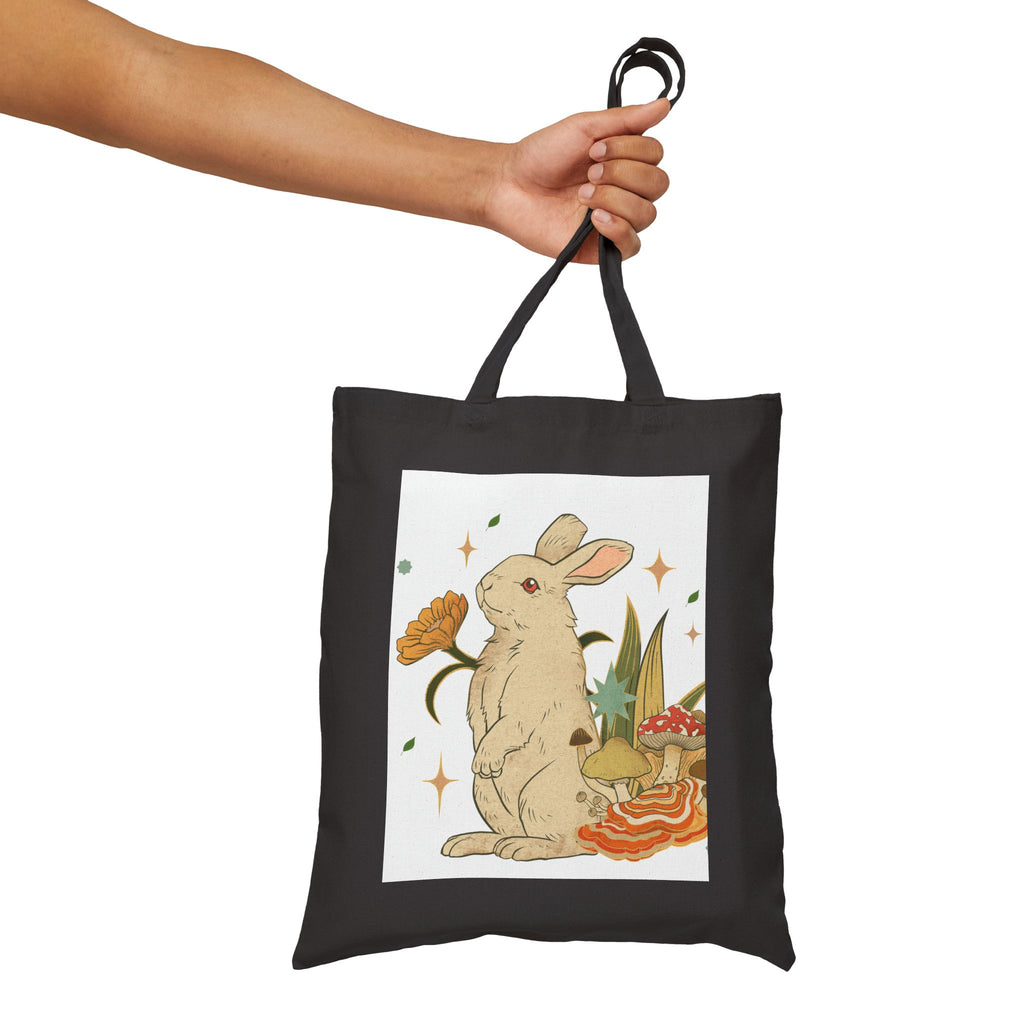 Mystic Bunny Cotton Canvas Tote Bag