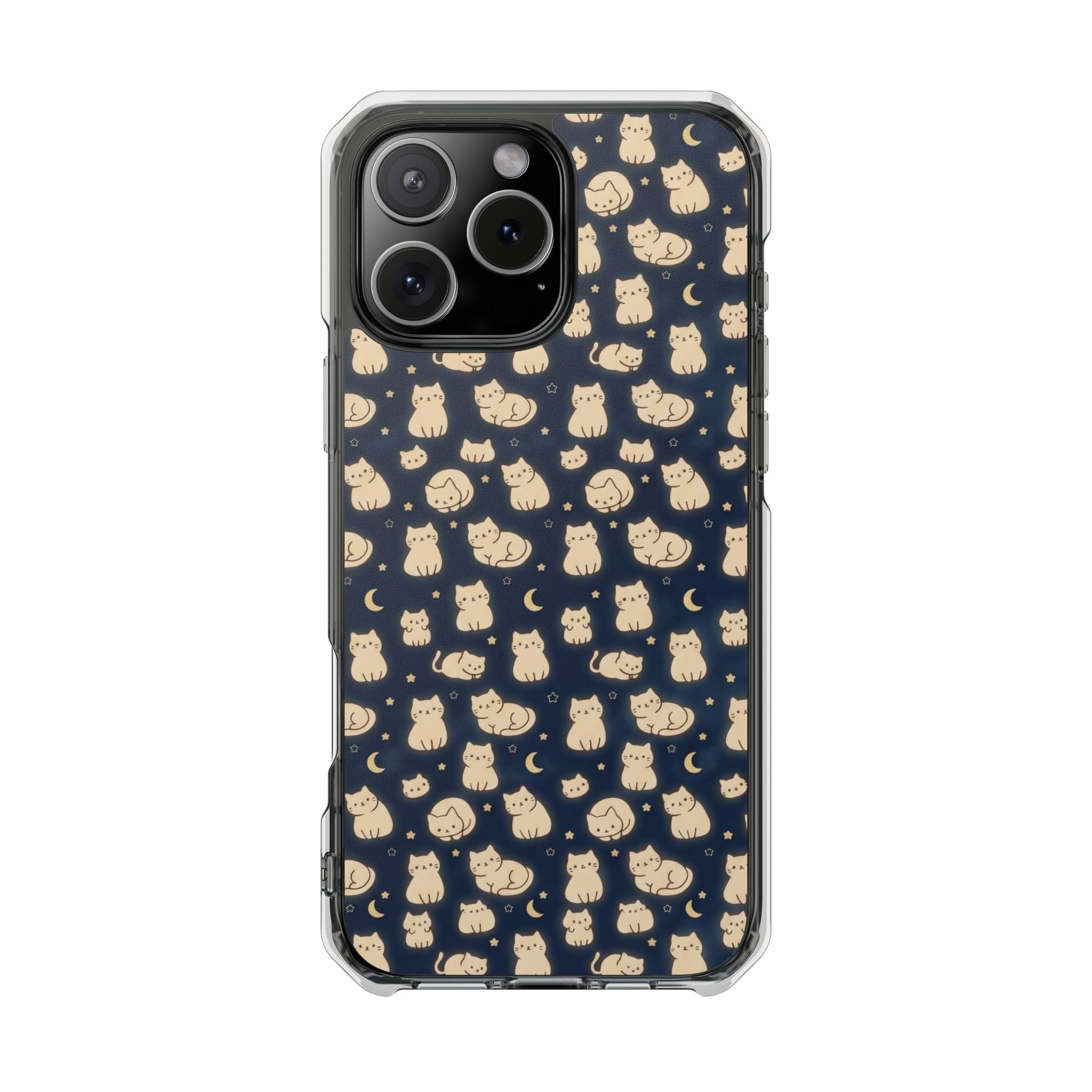 Glowy Cat Clear Impact Cases