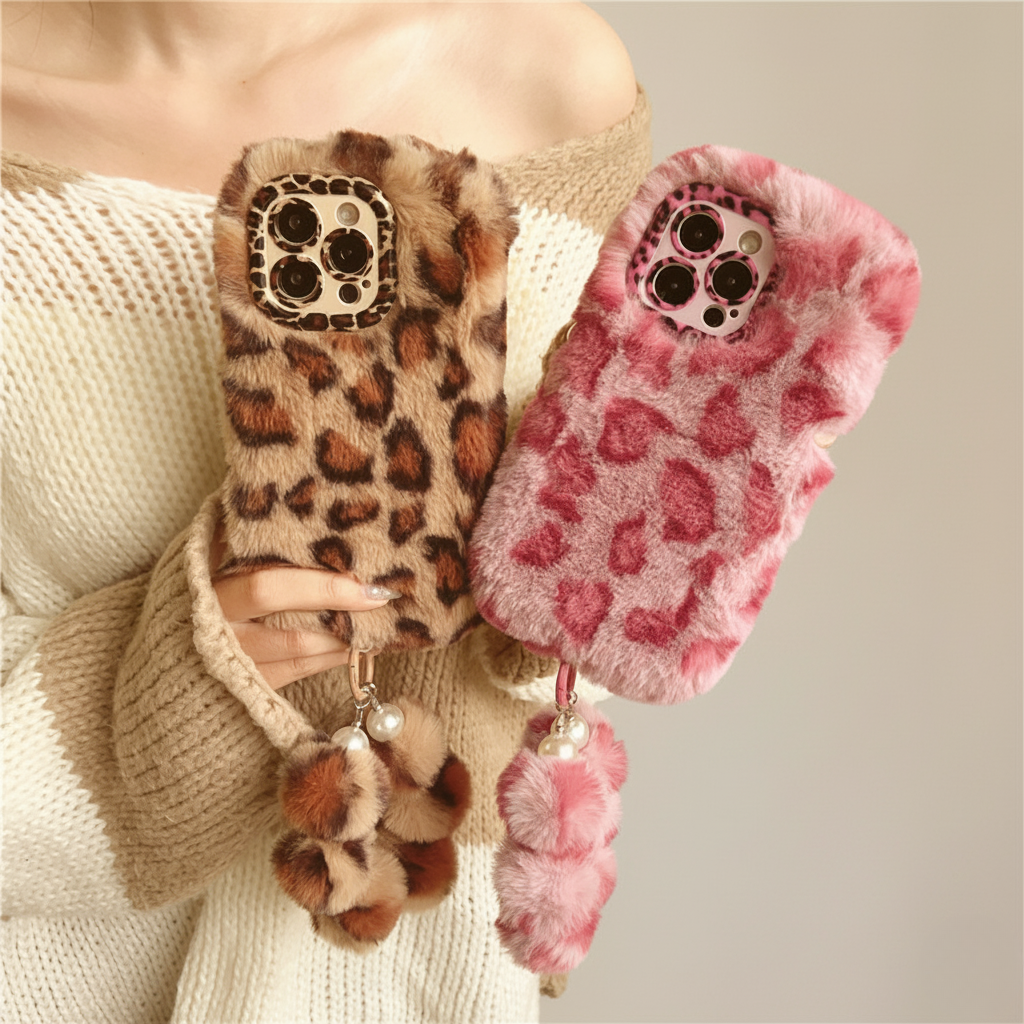 Wild Velvet Leopard Fleece IPhone Case