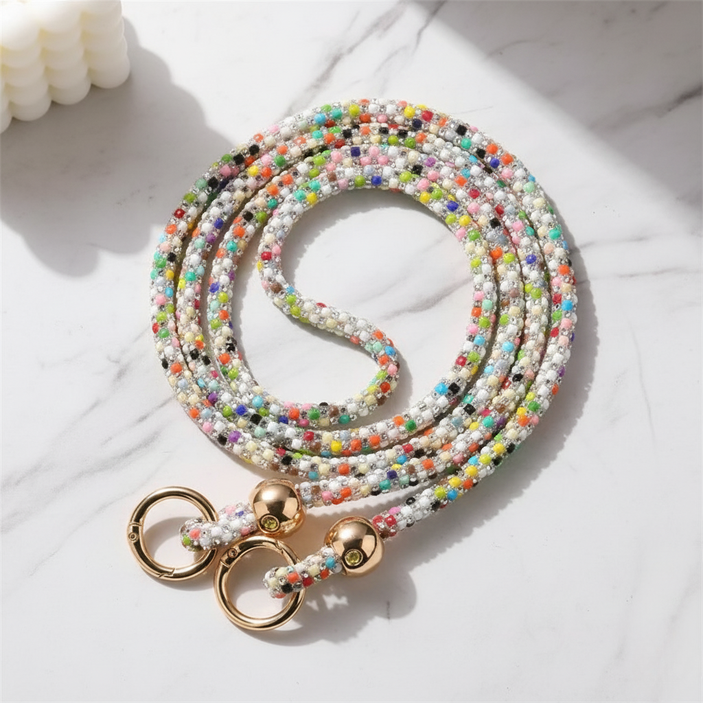 AuraBeads Rhinestones Crossbody Phone Strap