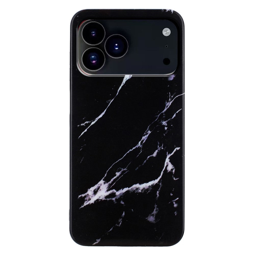 For iPhone 17 Pro Case Marble Pattern Painted TPU Phone Back Cover
