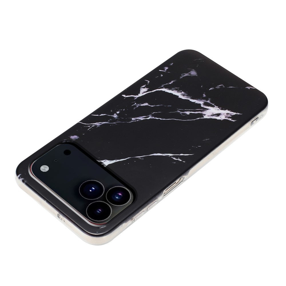 For iPhone 17 Pro Case Marble Pattern Painted TPU Phone Back Cover