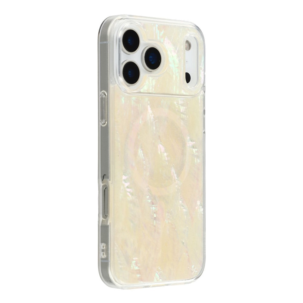 Natural Seashell Design TPU back cover for iPhone 17 Pro Magnetic Case