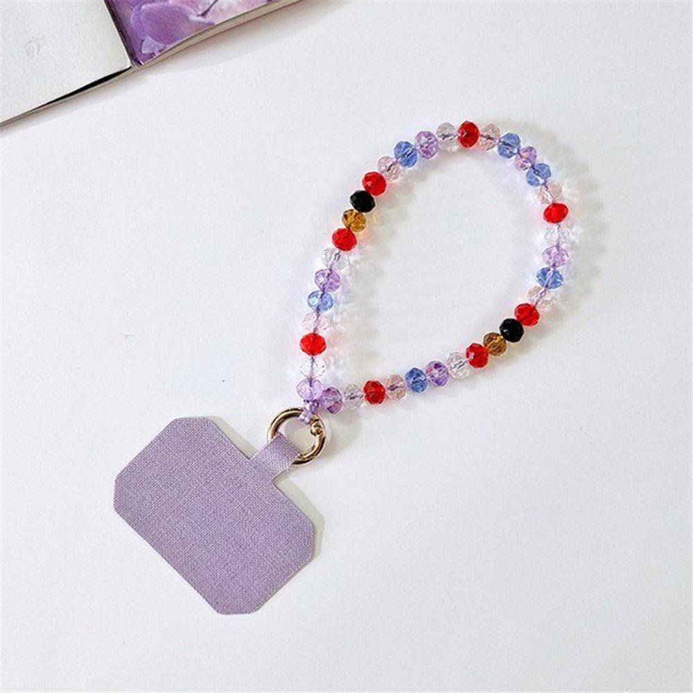 11cm Phone Wrist Strap Beads Bracelet Lanyard Universal Phone Short Strap with Tether Tab