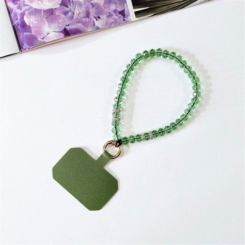 11cm Phone Wrist Strap Beads Bracelet Lanyard Universal Phone Short Strap with Tether Tab
