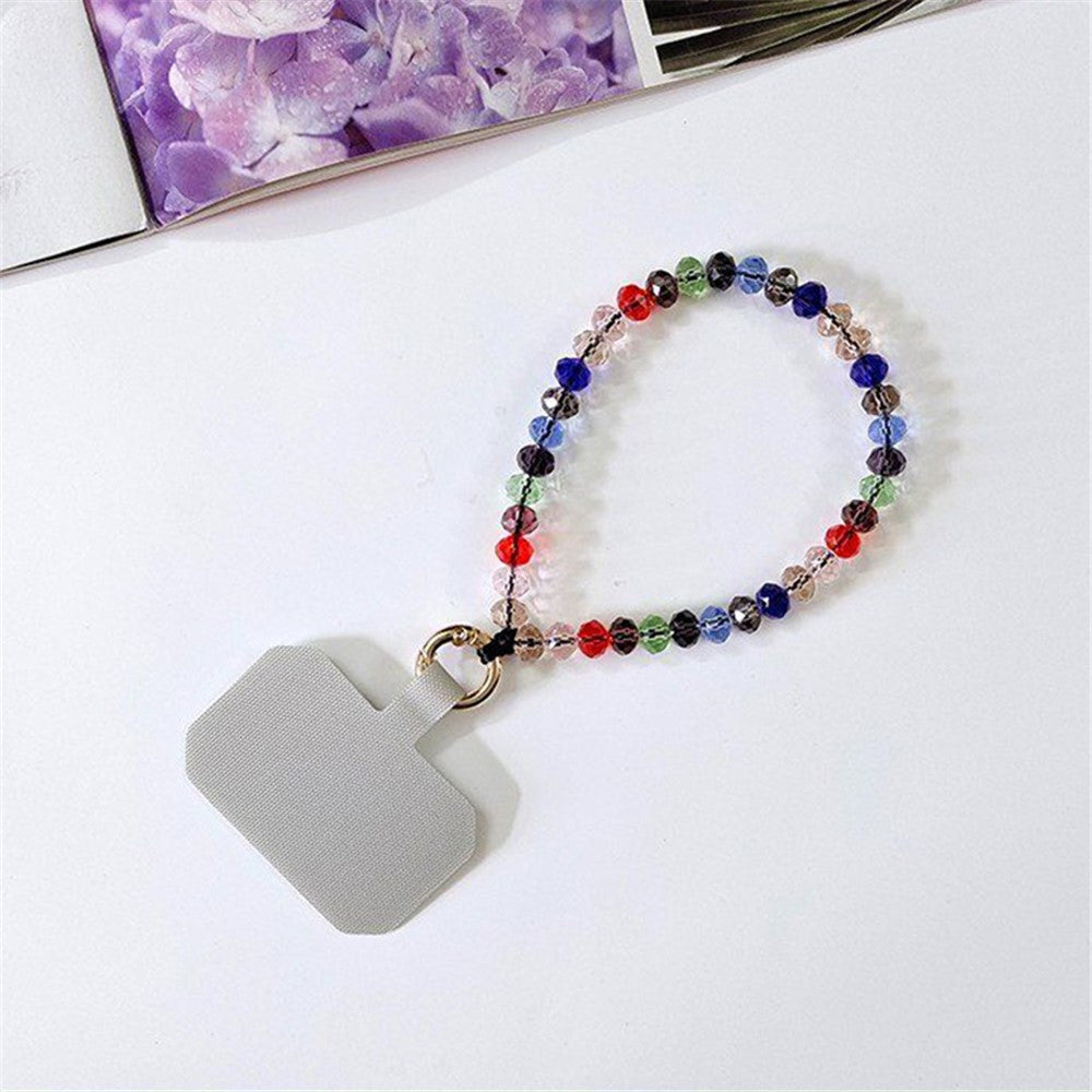 11cm Phone Wrist Strap Beads Bracelet Lanyard Universal Phone Short Strap with Tether Tab