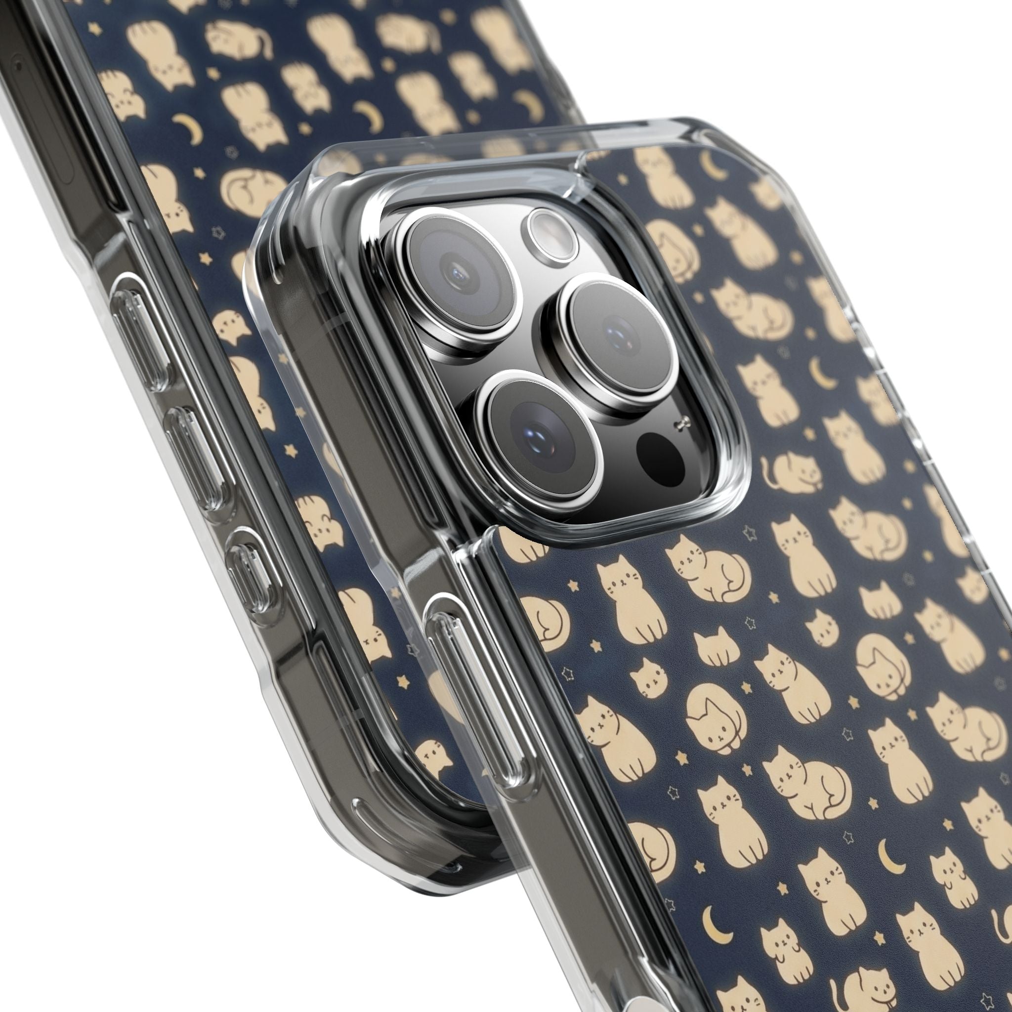 Glowy Cat Clear Impact Cases