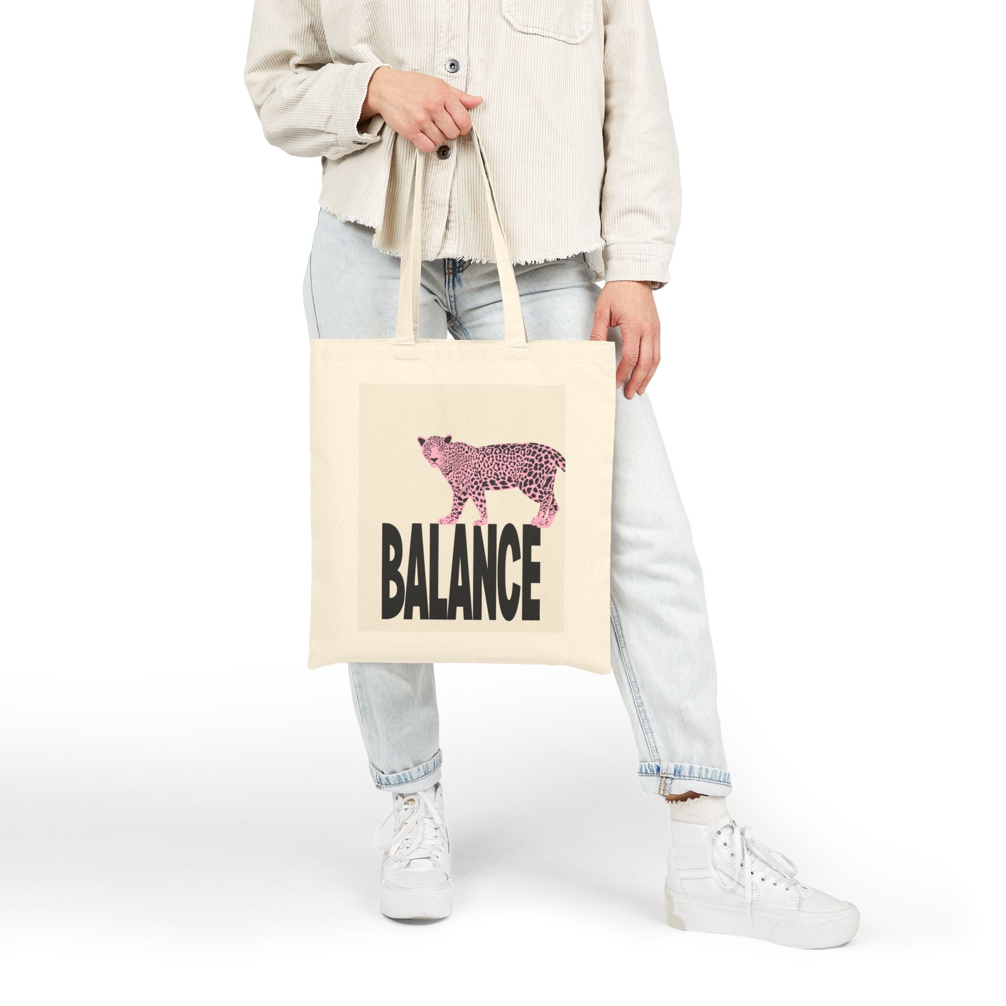 Pink Panther Cotton Canvas Tote Bag