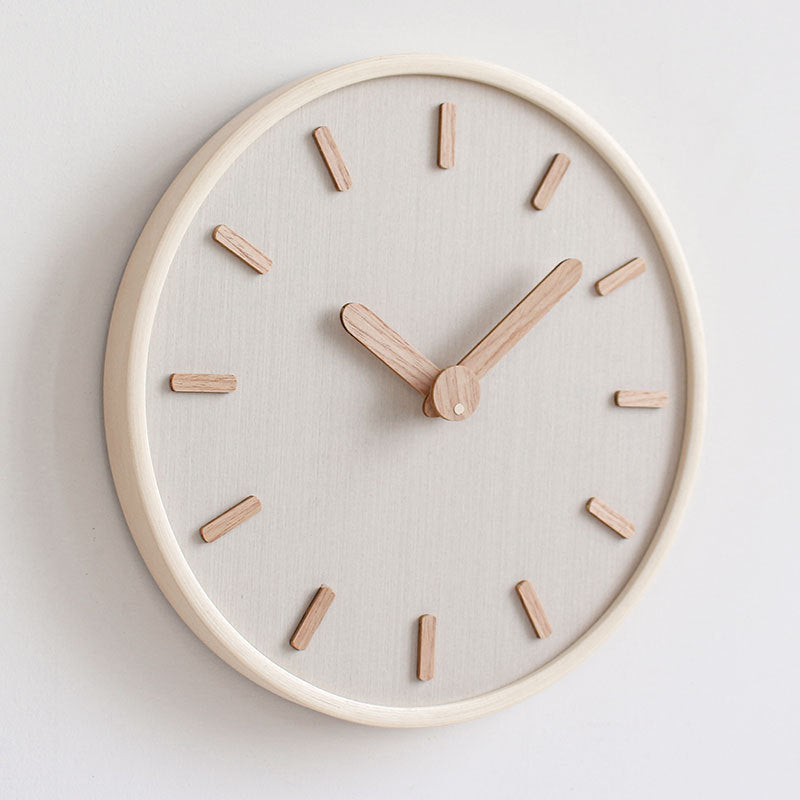 Nordic Serenity Natural Wooden Wall Clock