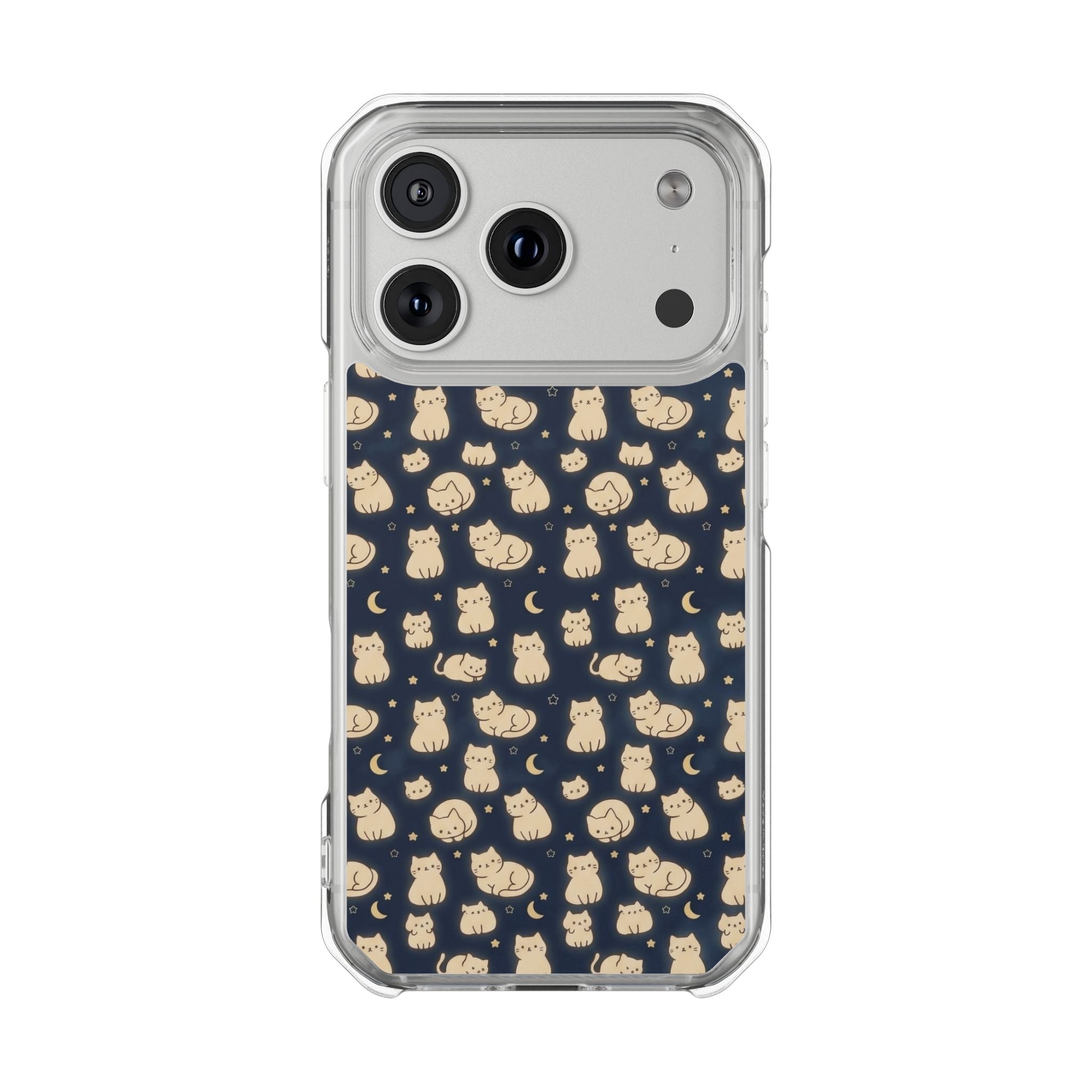 Glowy Cat Clear Impact Cases
