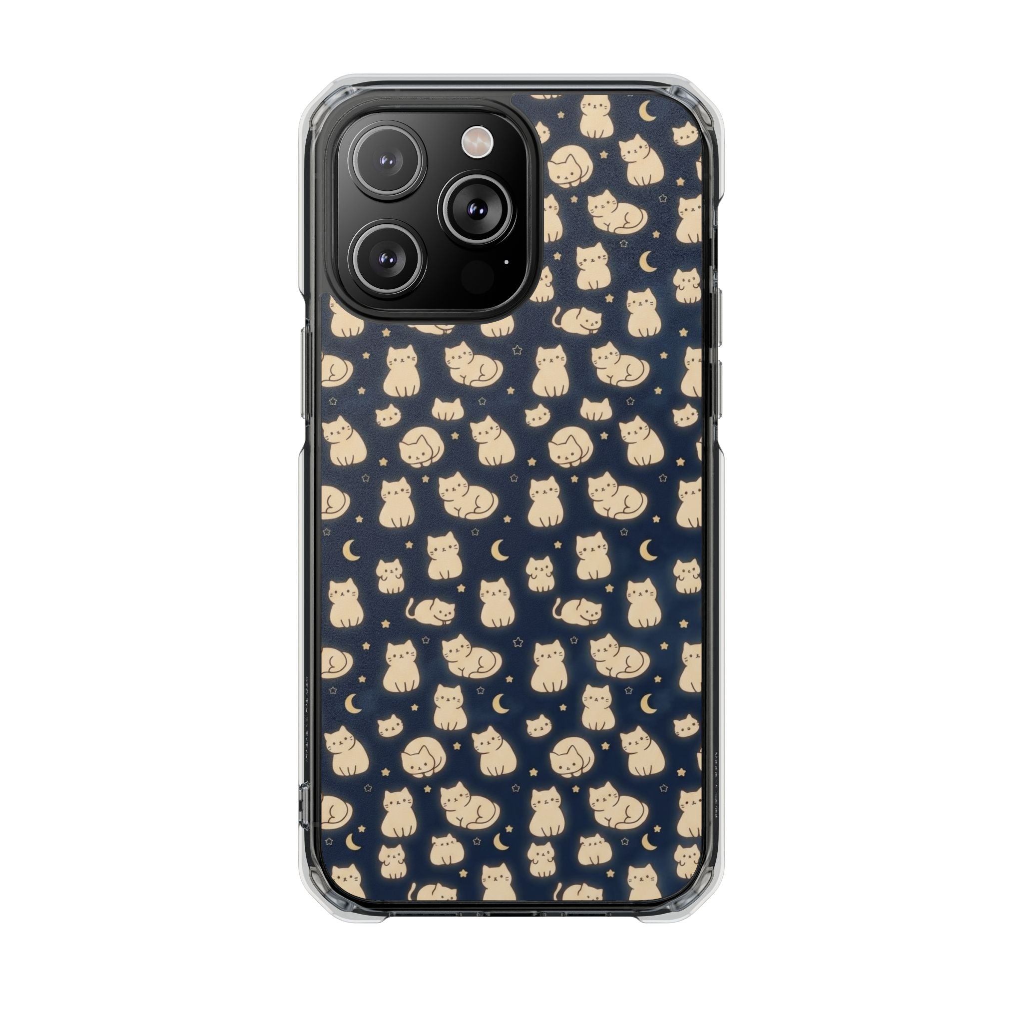 Glowy Cat Clear Impact Cases