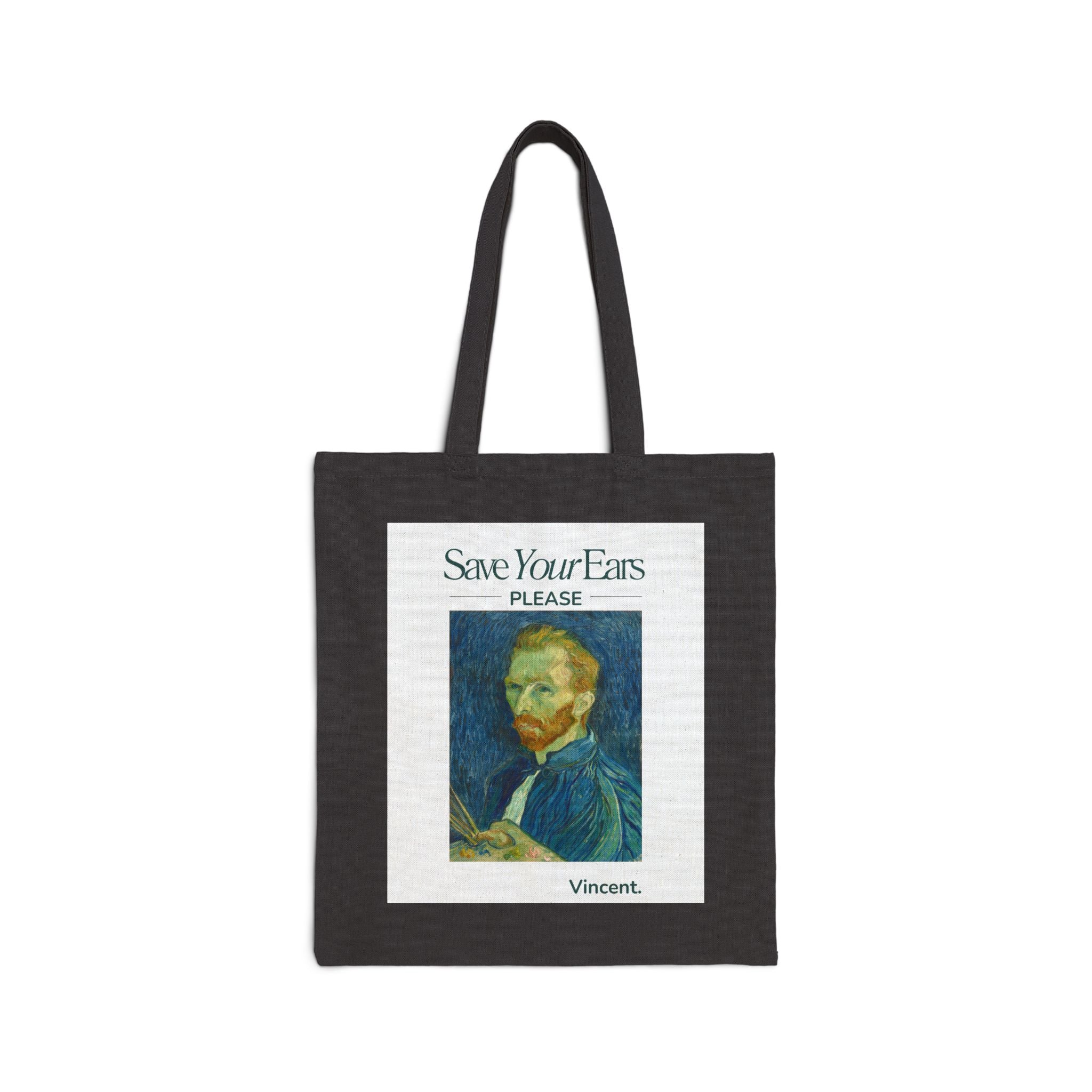 Save Your Ears Cotton Canvas Tote Bag