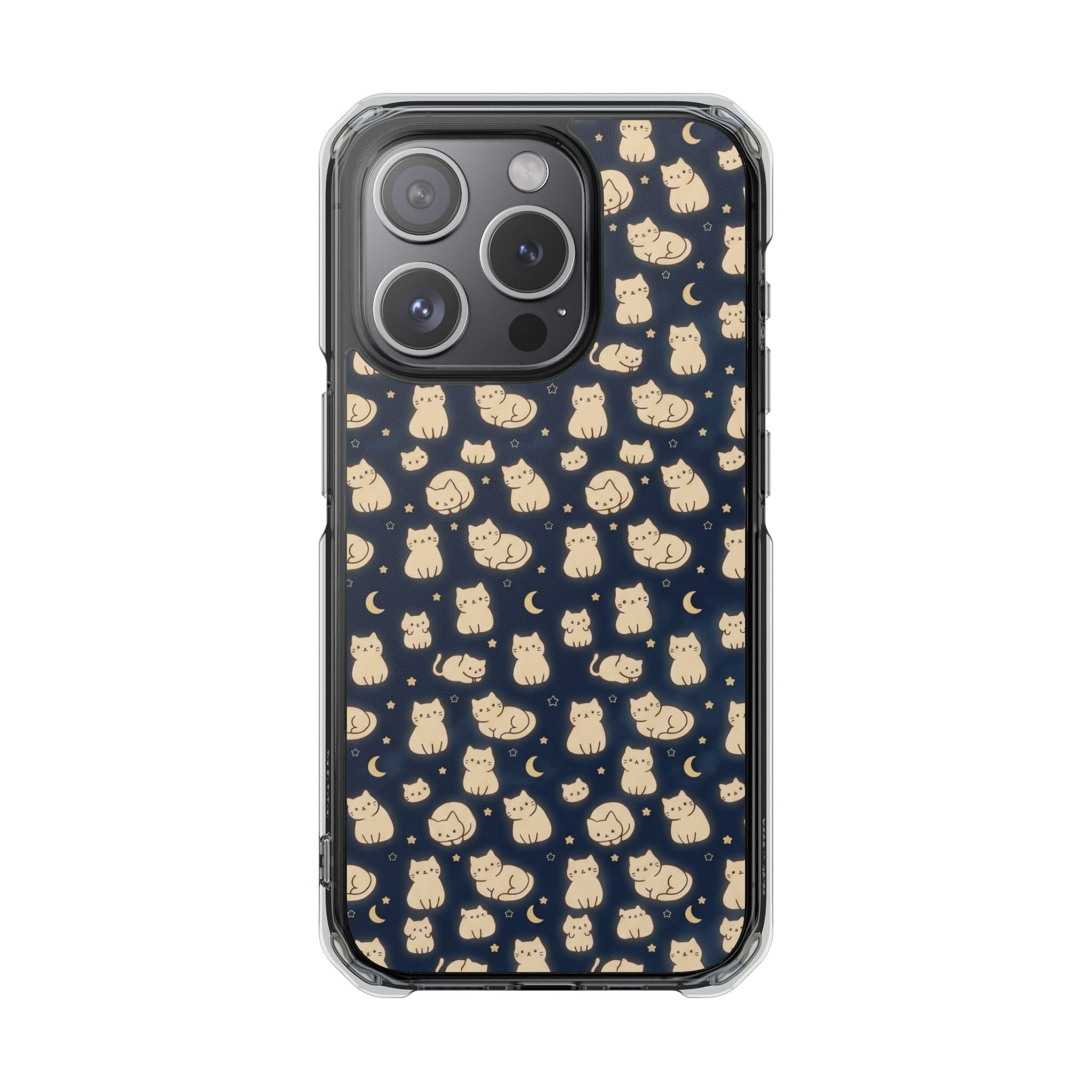 Glowy Cat Clear Impact Cases