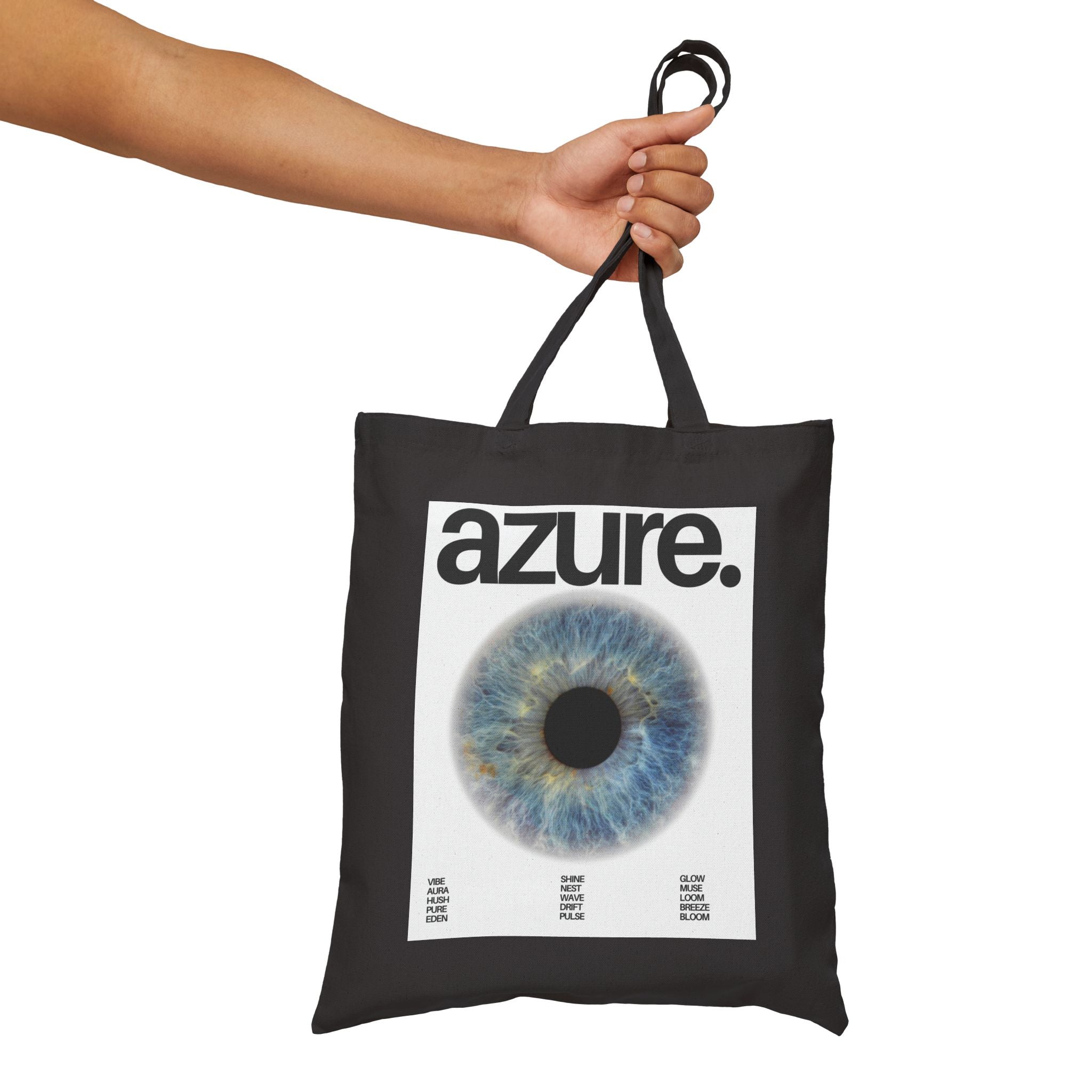 Azure Cotton Canvas Tote Bag