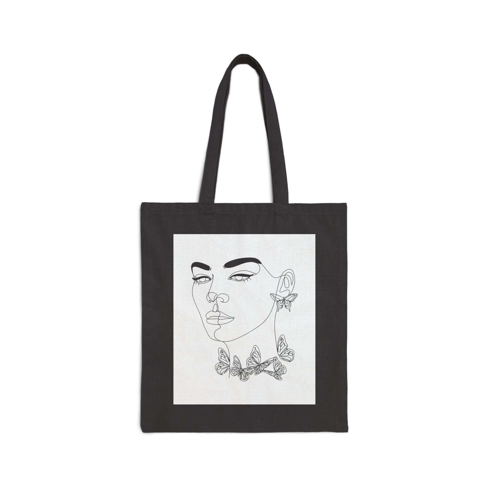 Flower Stories Cotton Canvas Tote Bag