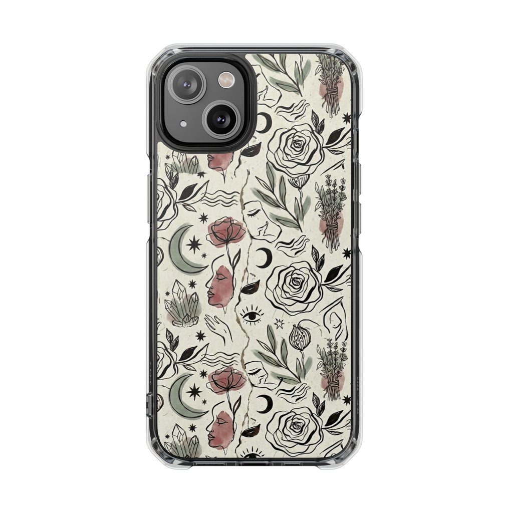 Moon and Flower Case
