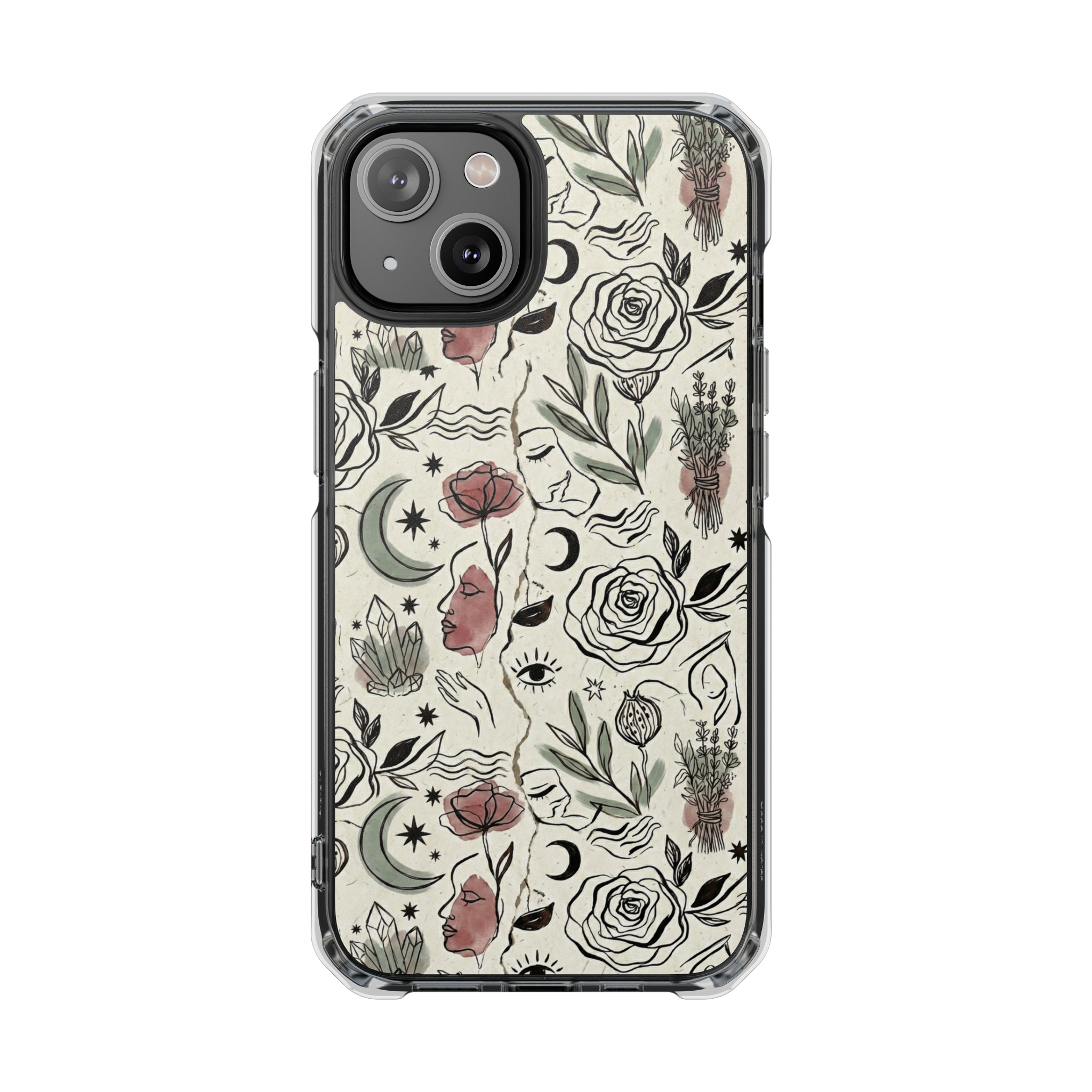 Moon and Flower Case