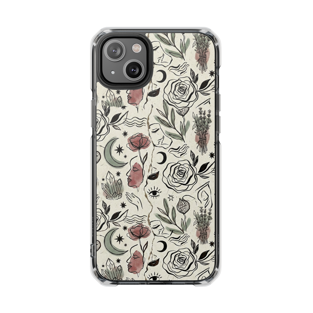 Moon and Flower Case