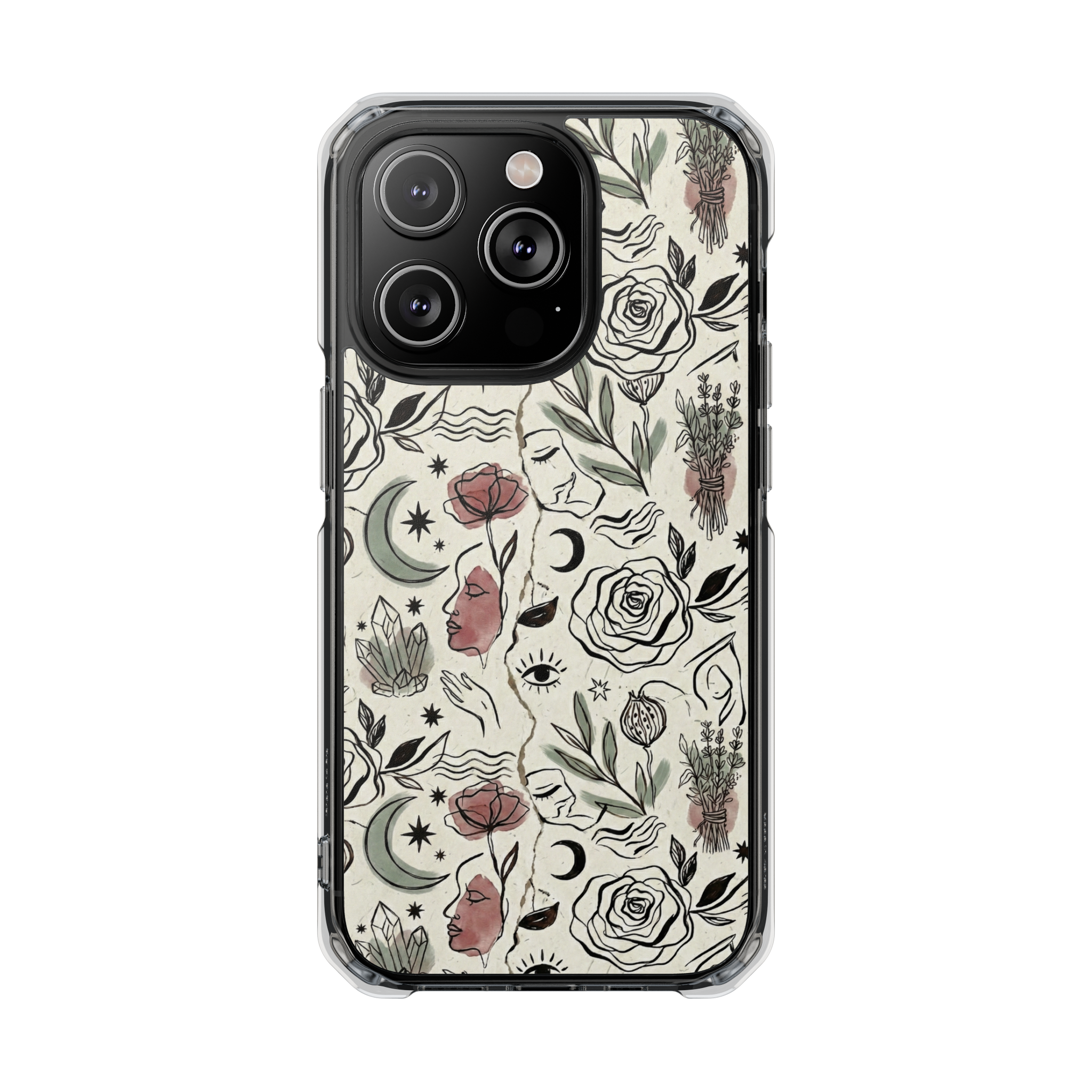 Moon and Flower Case